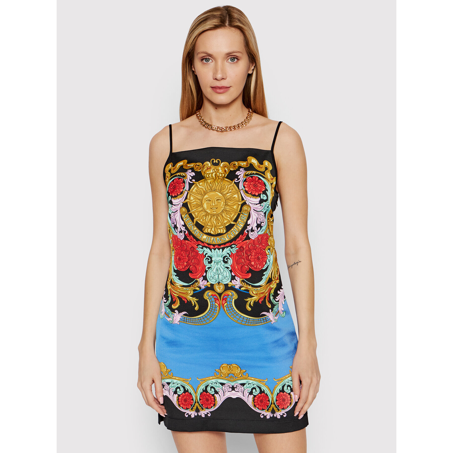 Versace Jeans Couture Rochie de zi 72HAO936 Colorat Regular Fit - Pled.ro