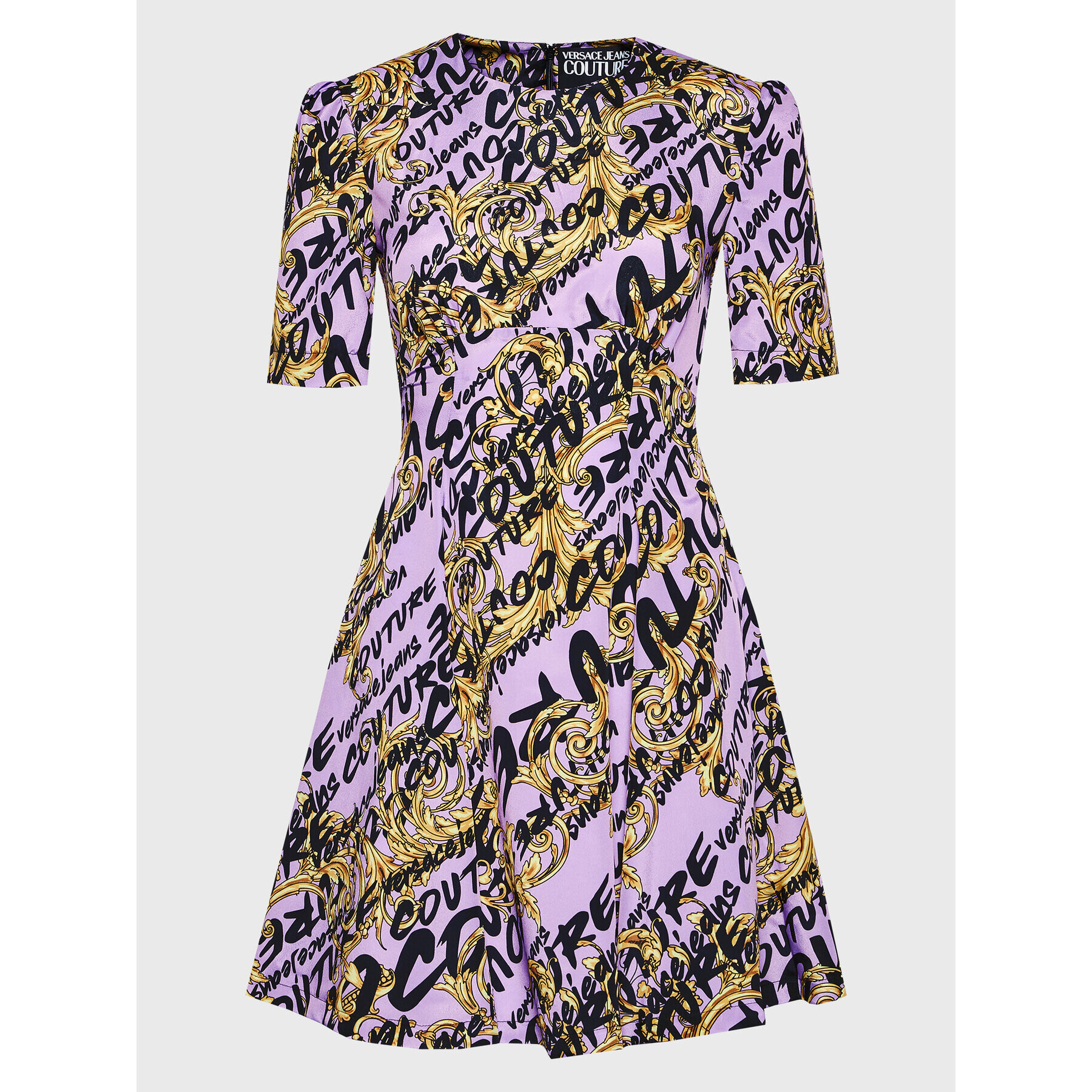 Versace Jeans Couture Rochie de zi 73HAO902 Violet Regular Fit - Pled.ro