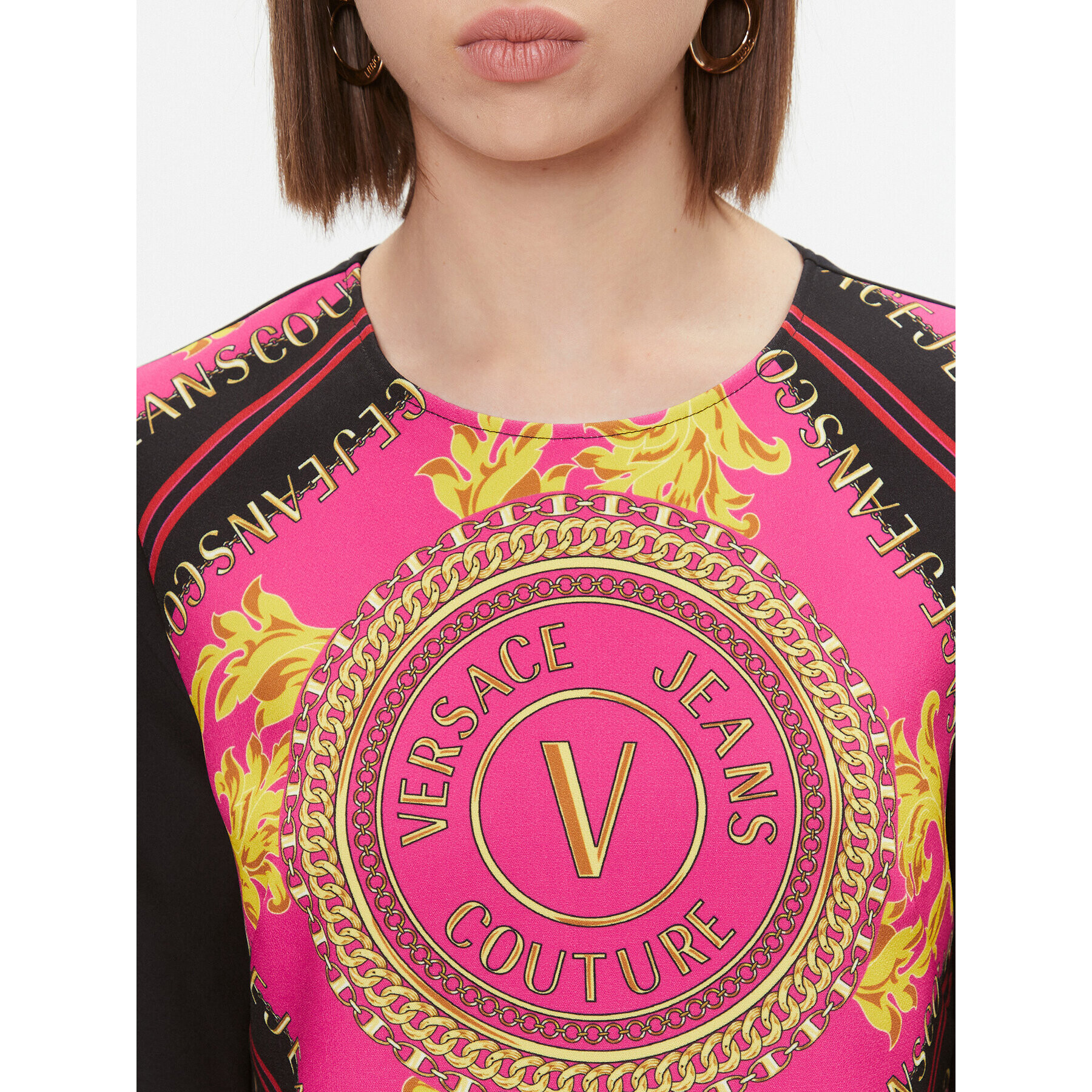 Versace Jeans Couture Rochie de zi 75HAO921 Colorat Regular Fit - Pled.ro