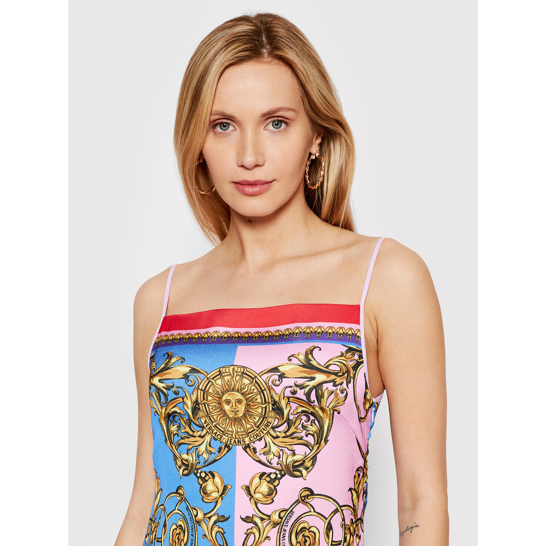 Versace Jeans Couture Rochie de zi Garland Sun 72HAO936 Colorat Regular Fit - Pled.ro