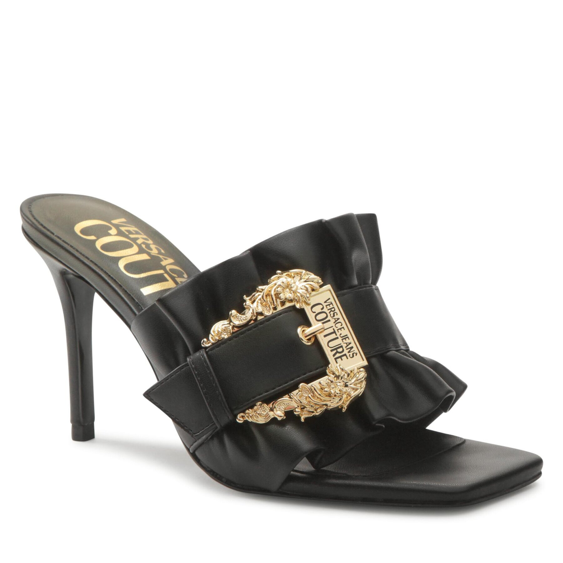 Versace Jeans Couture Șlapi 74VA3S70 Negru - Pled.ro