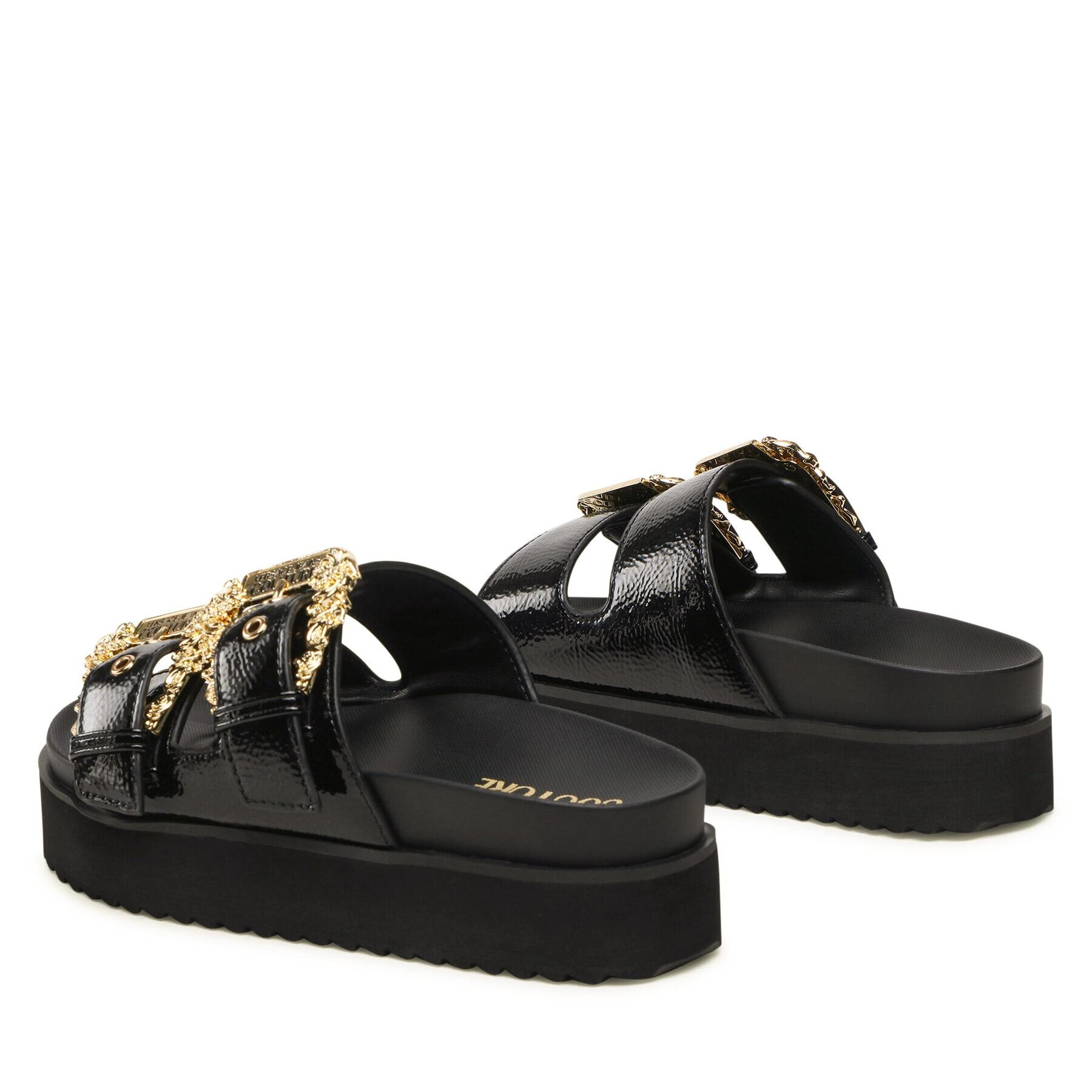 Versace Jeans Couture Șlapi 74VA3SM1 ZS539 Negru - Pled.ro