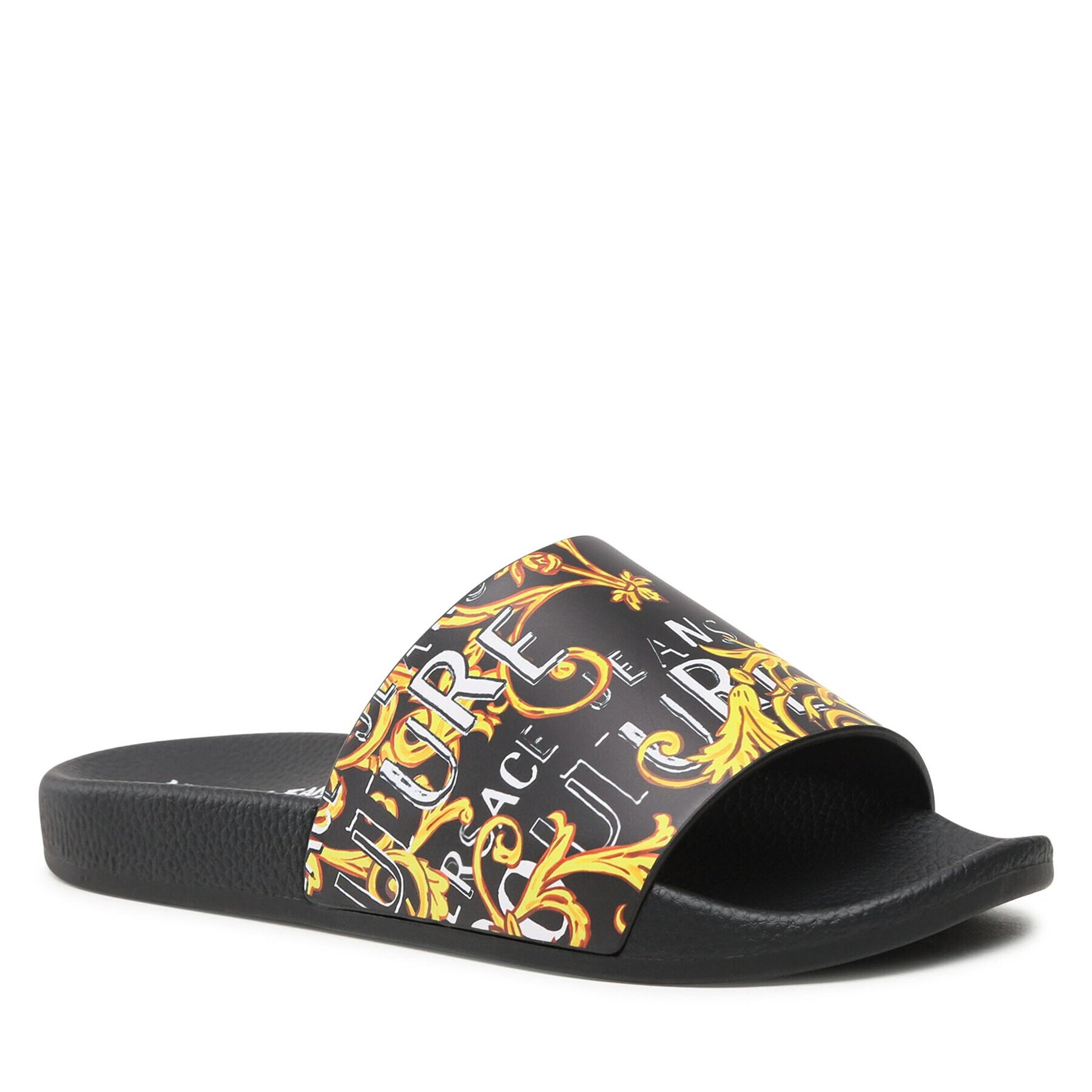 Versace Jeans Couture Șlapi 74VA3SQ3 ZS631 Negru - Pled.ro