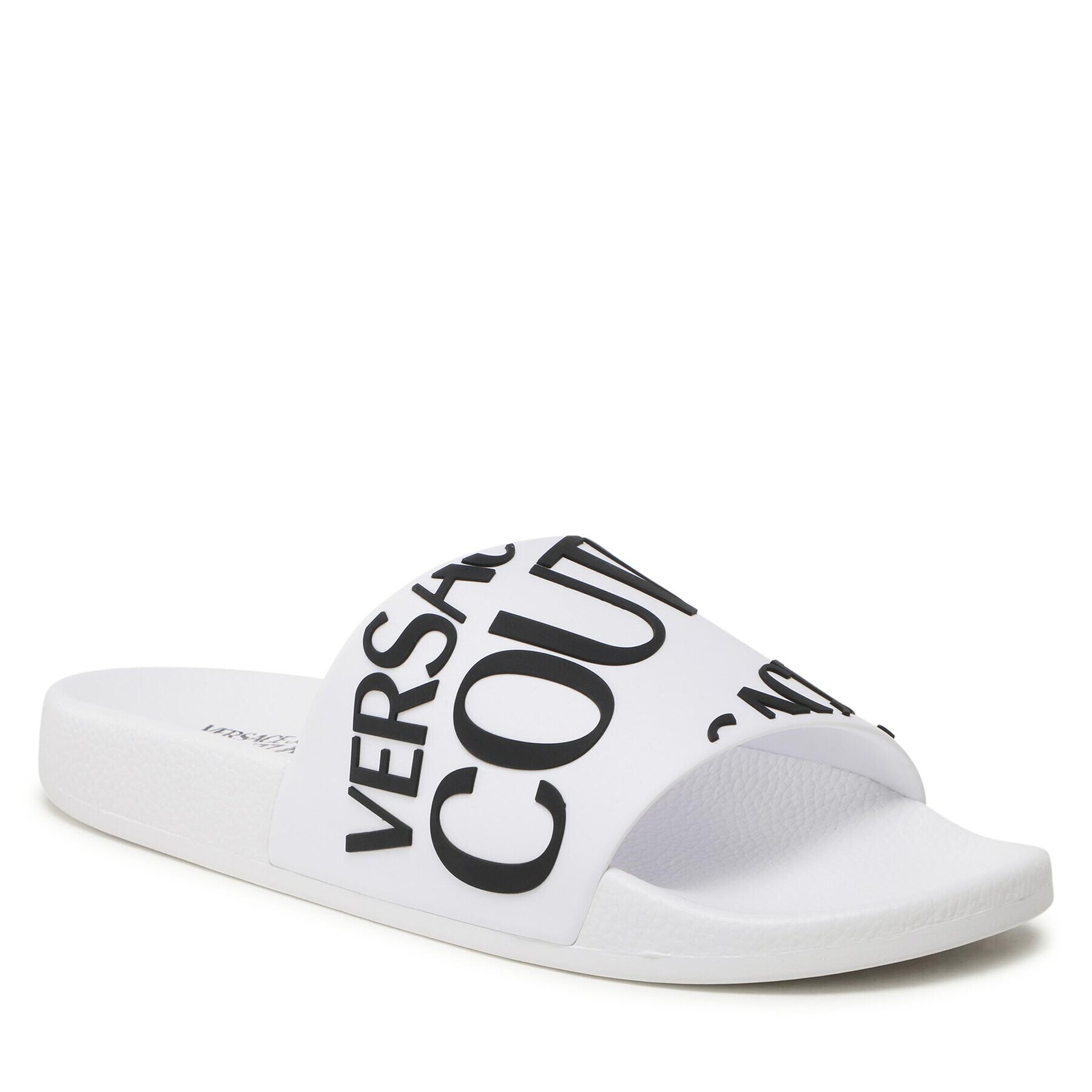 Versace Jeans Couture Șlapi 74YA3SQ1 Alb - Pled.ro