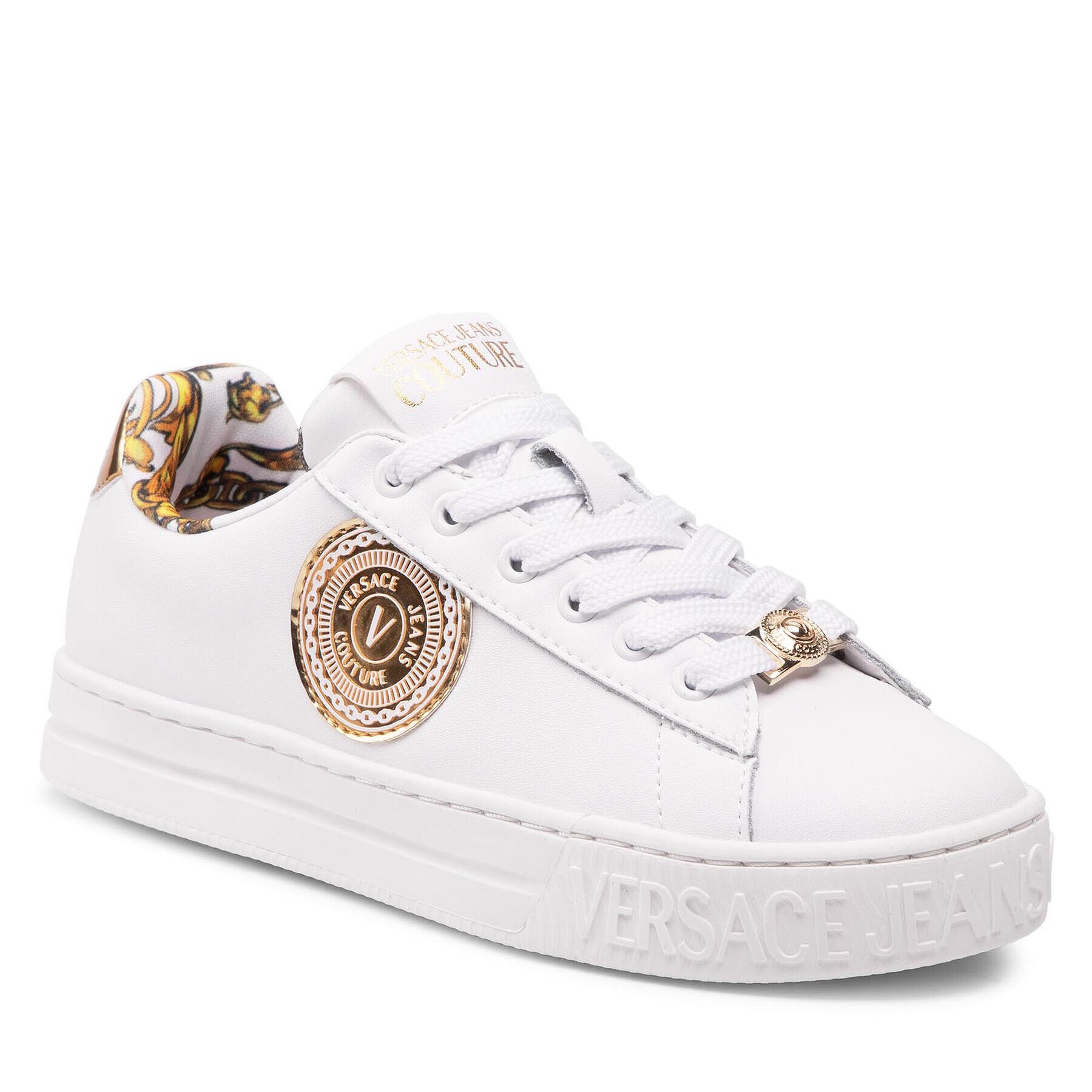 Versace Jeans Couture Sneakers 71VA3SK6 ZP014 003 Alb - Pled.ro