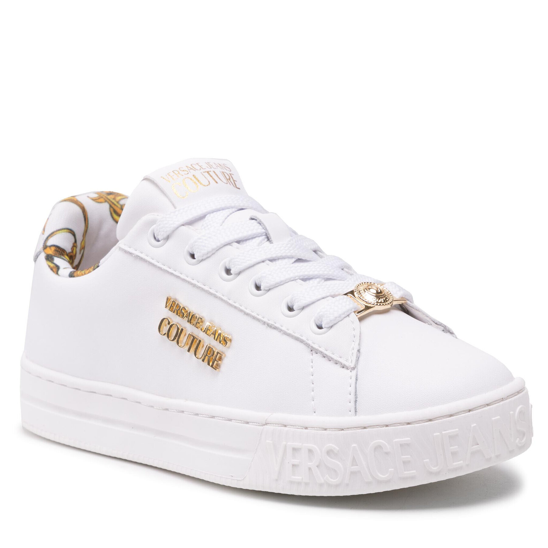 Versace Jeans Couture Sneakers 71VA3SKL Alb - Pled.ro