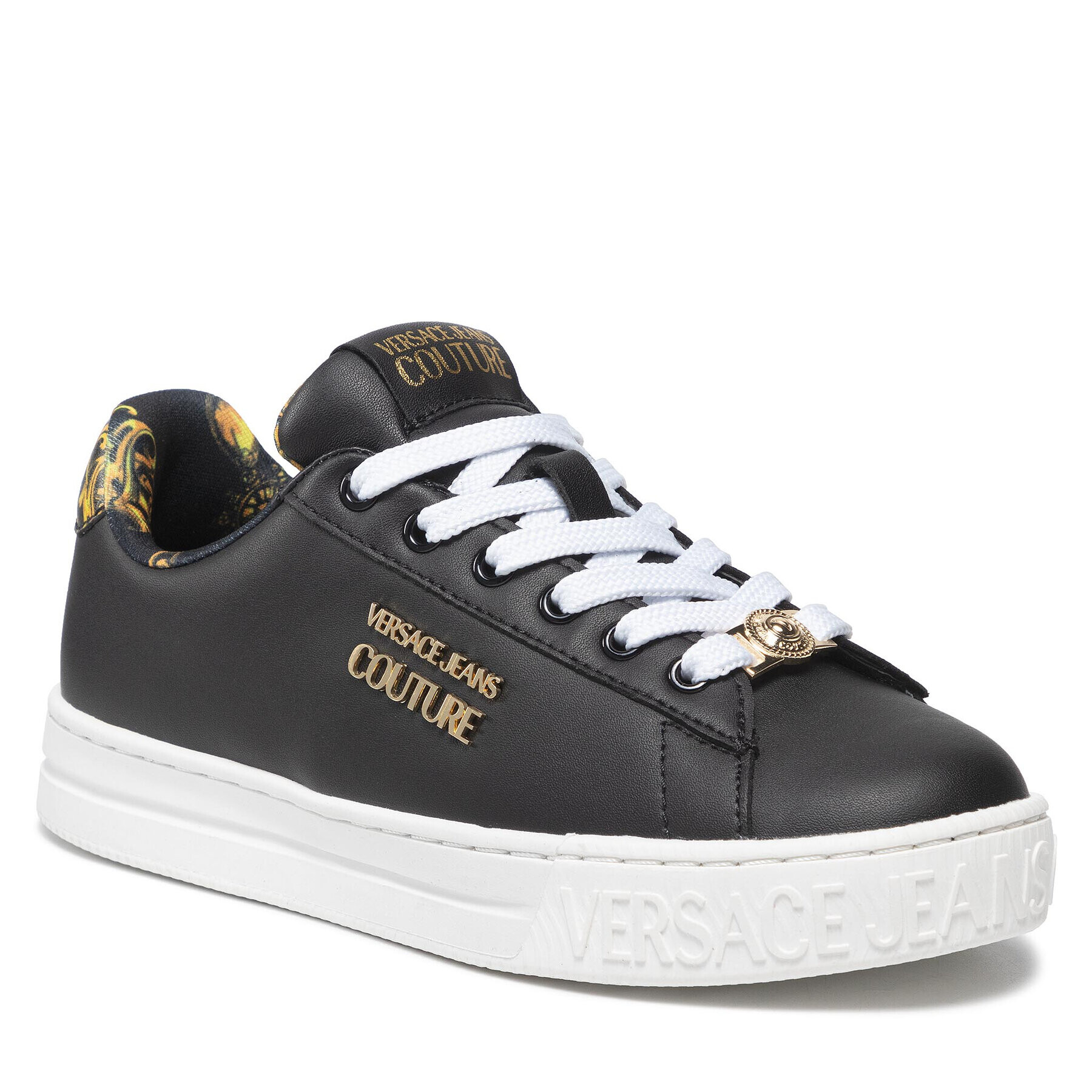 Versace Jeans Couture Sneakers 71VA3SKL Negru - Pled.ro