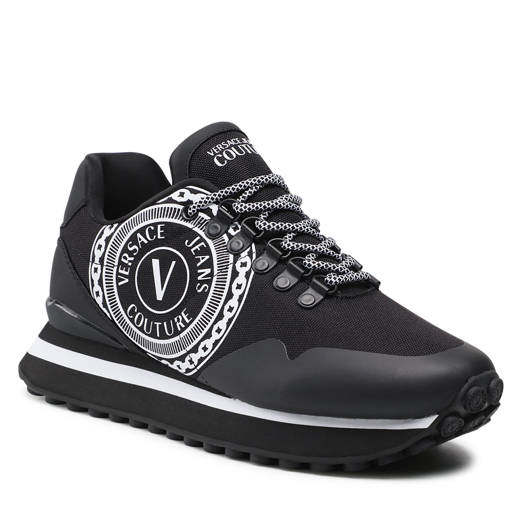 Versace Jeans Couture Sneakers 71YA3SE4 Negru - Pled.ro