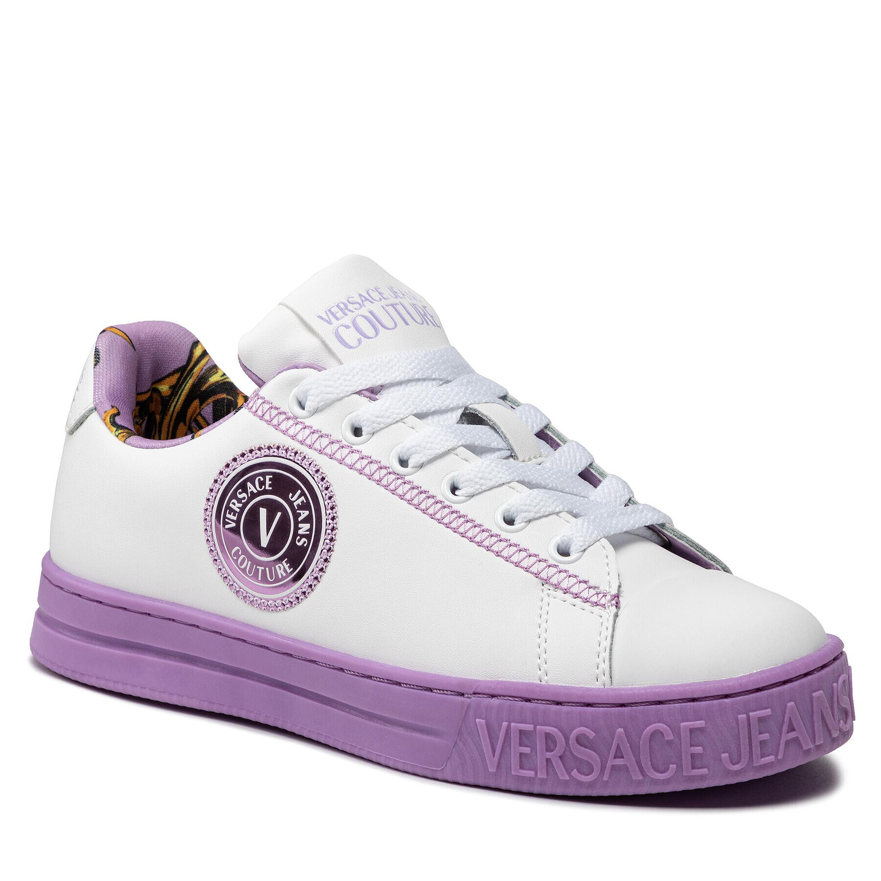 Versace Jeans Couture Sneakers 72VA3SK8 Alb - Pled.ro