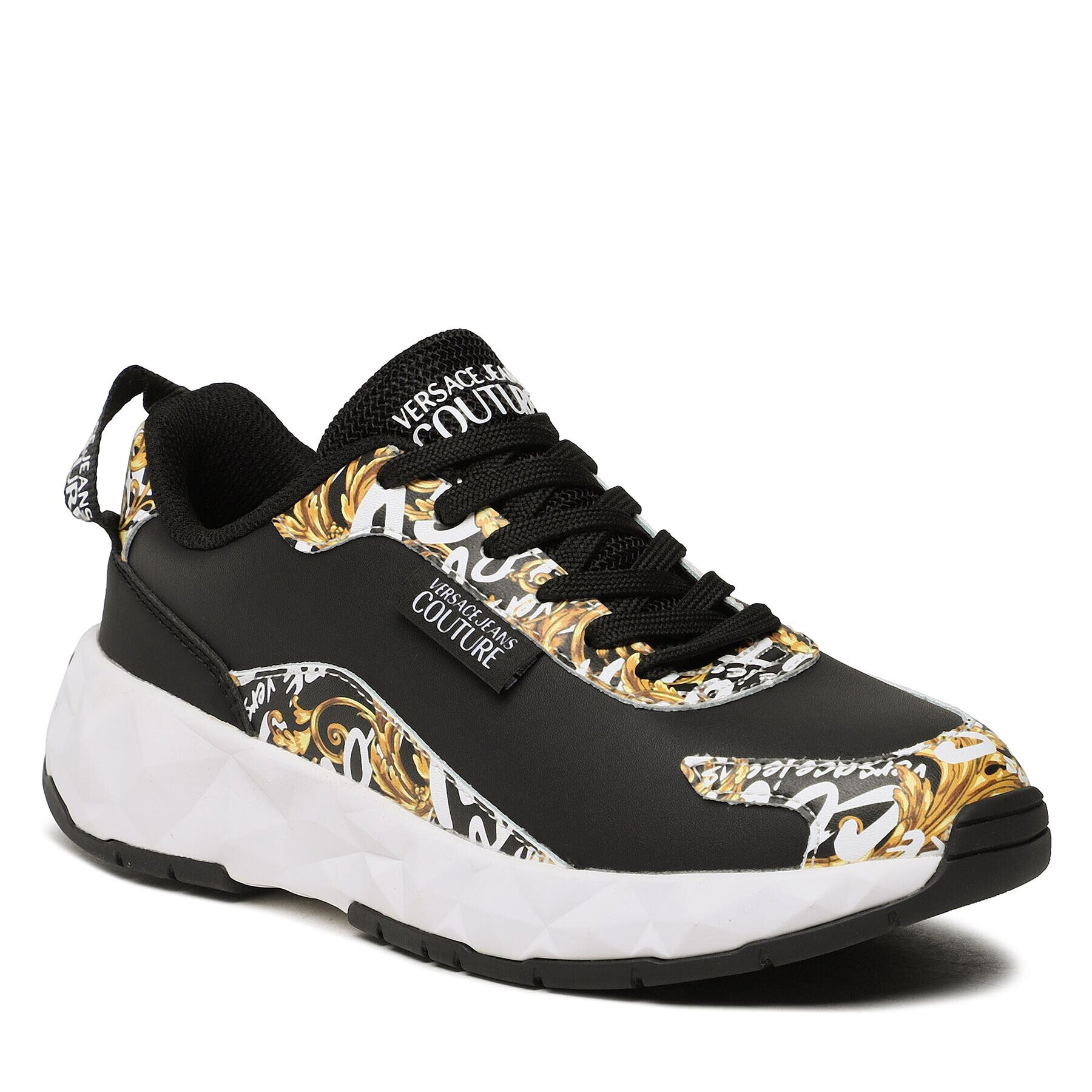 Versace Jeans Couture Sneakers 73VA3SB7 Negru - Pled.ro