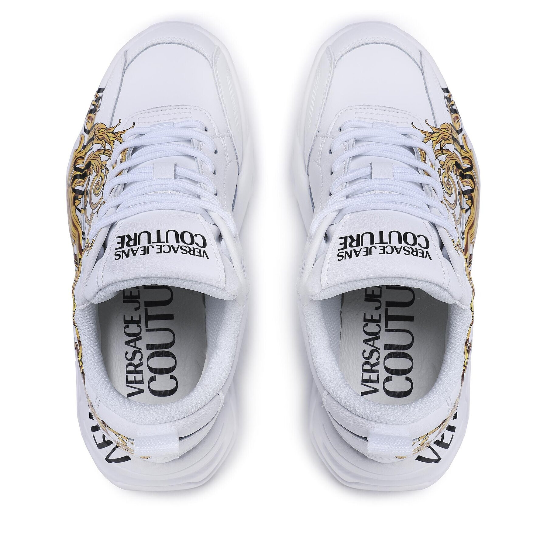 Versace Jeans Couture Sneakers 73VA3SF4 Alb - Pled.ro