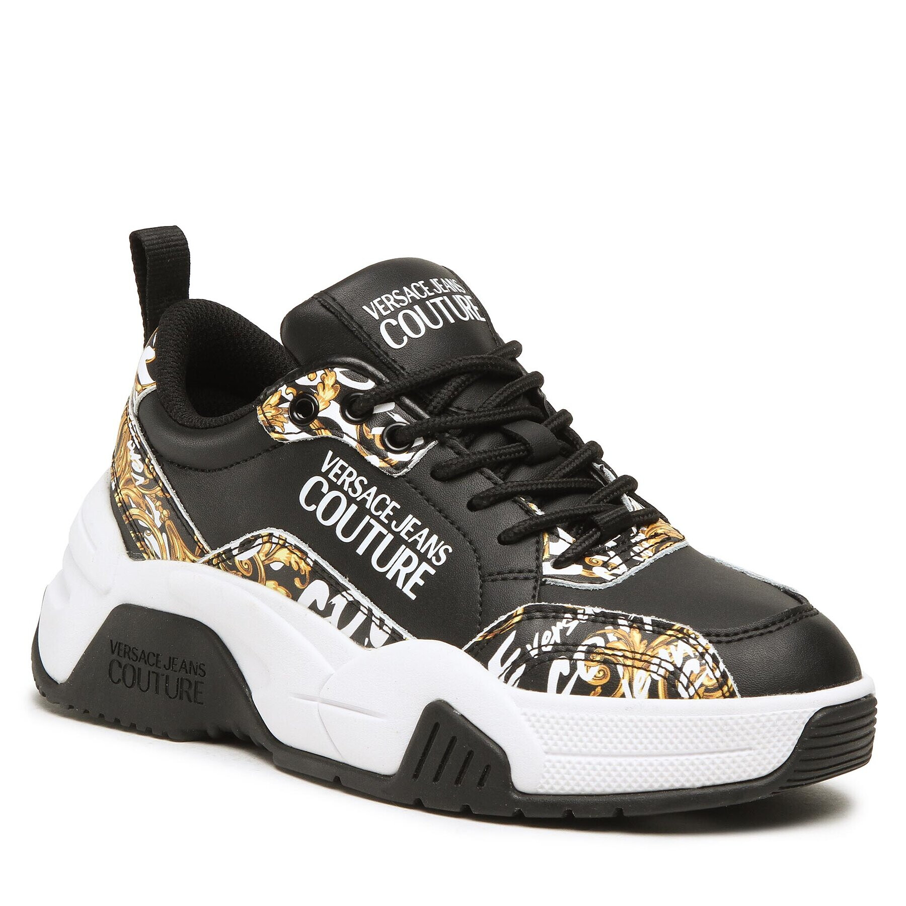 Versace Jeans Couture Sneakers 73VA3SF4 Negru - Pled.ro