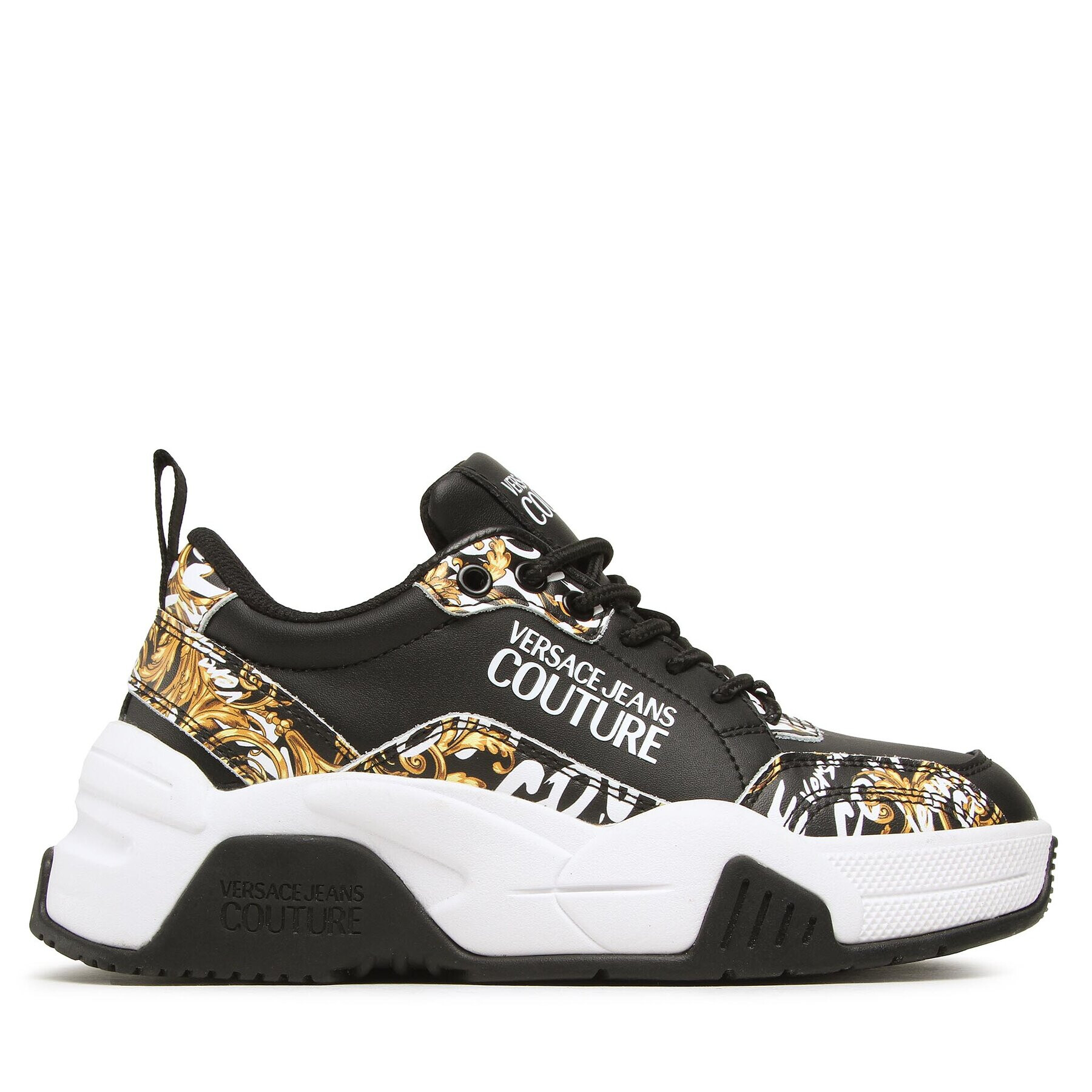 Versace Jeans Couture Sneakers 73VA3SF4 Negru - Pled.ro