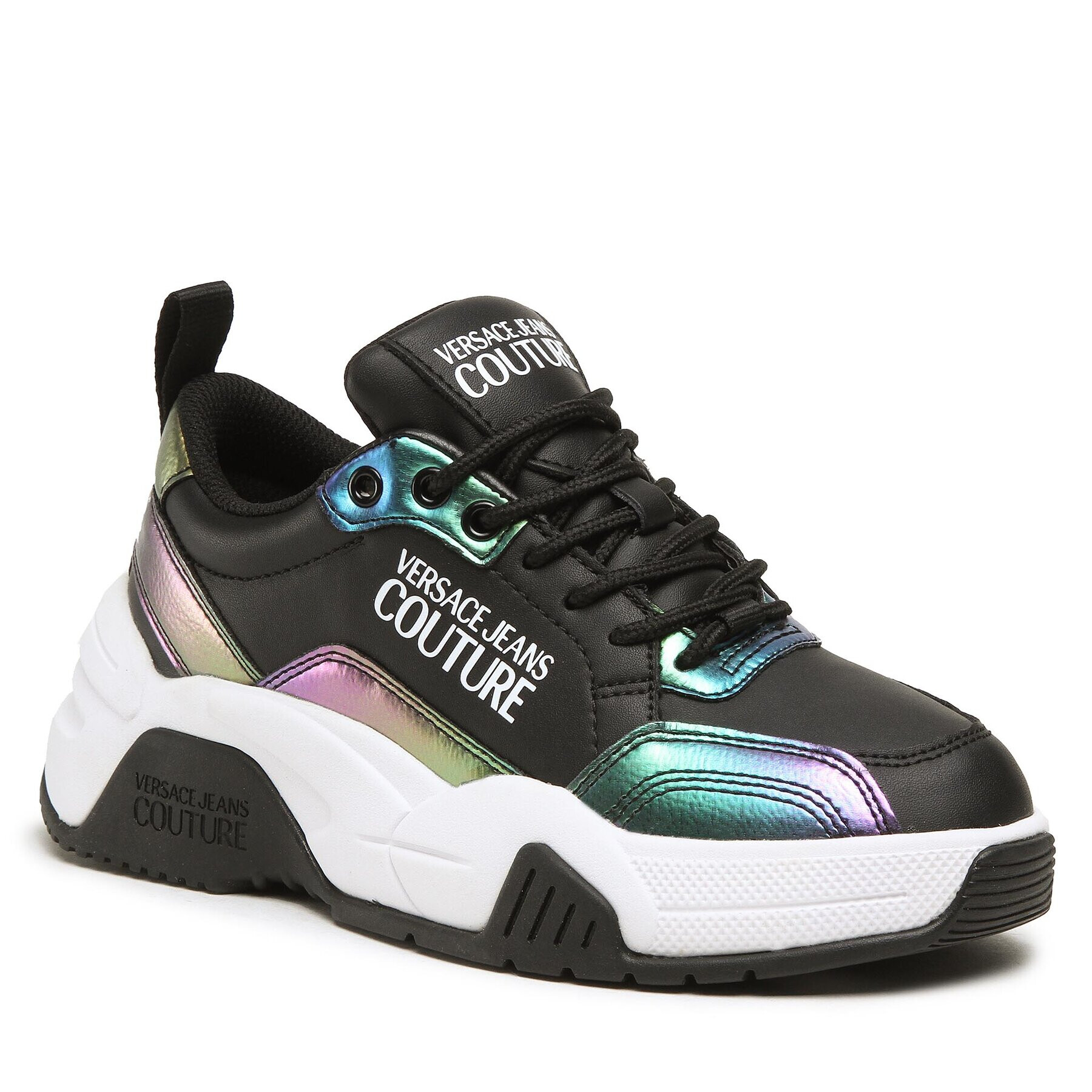 Versace Jeans Couture Sneakers 73VA3SF4 Negru - Pled.ro