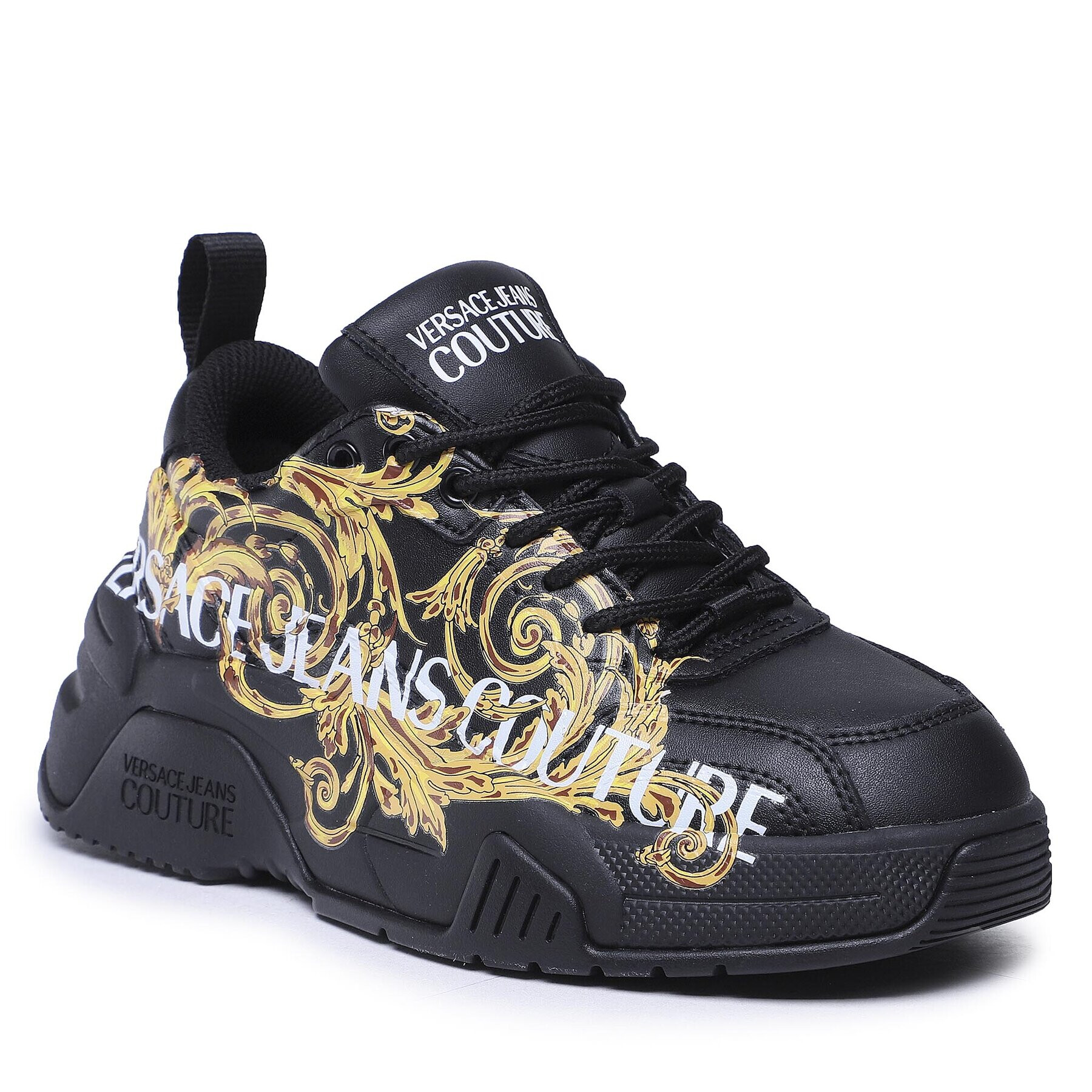 Versace Jeans Couture Sneakers 73VA3SF4 ZP013 Negru - Pled.ro