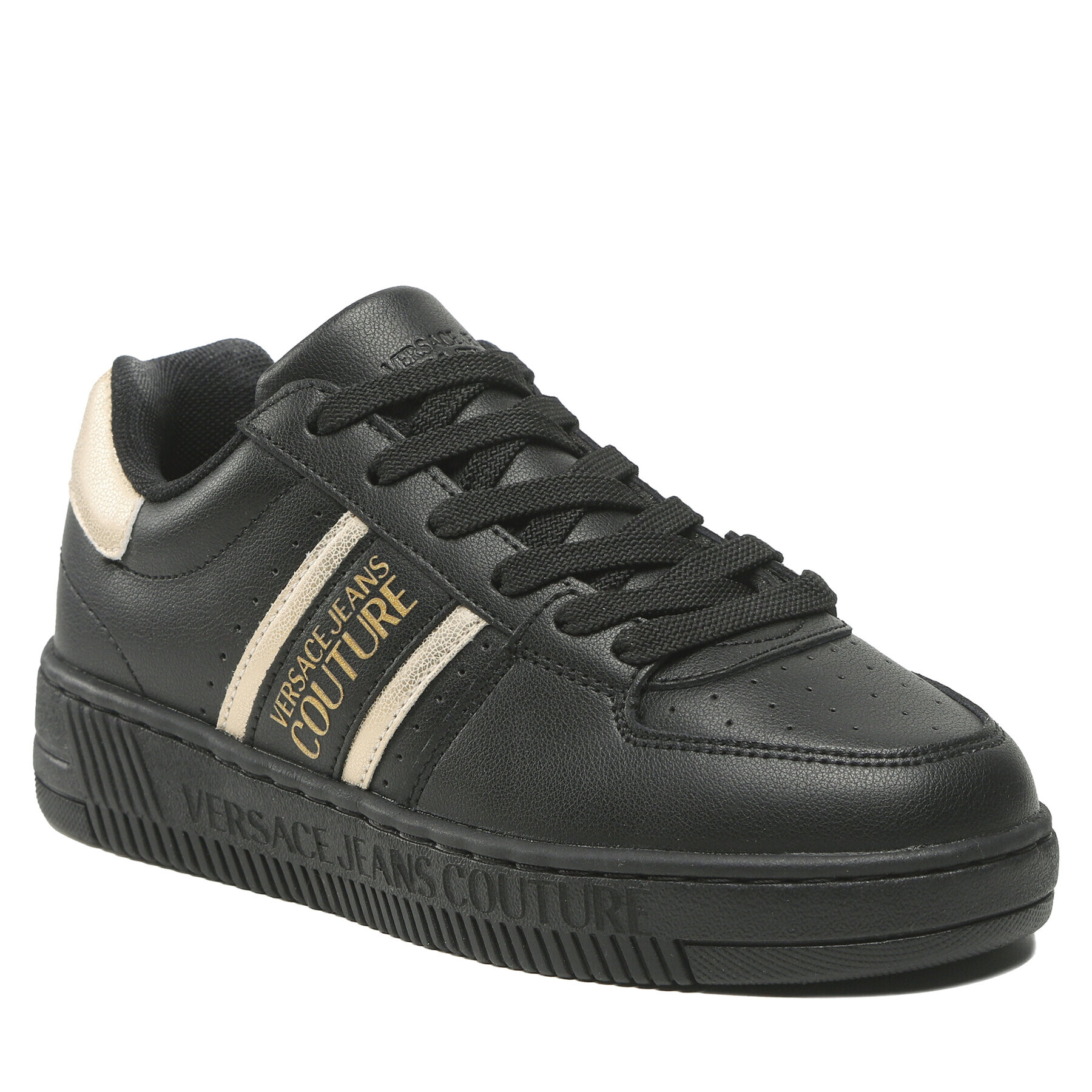 Versace Jeans Couture Sneakers 73VA3SJ7 Negru - Pled.ro