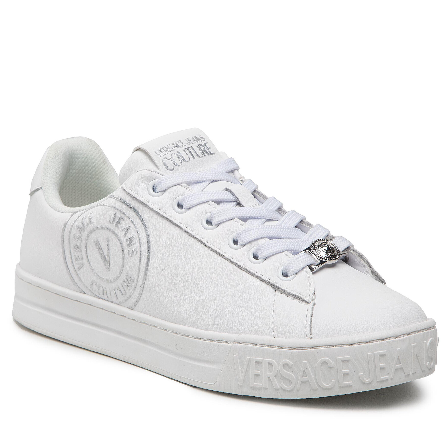 Versace Jeans Couture Sneakers 73VA3SK3 Alb - Pled.ro