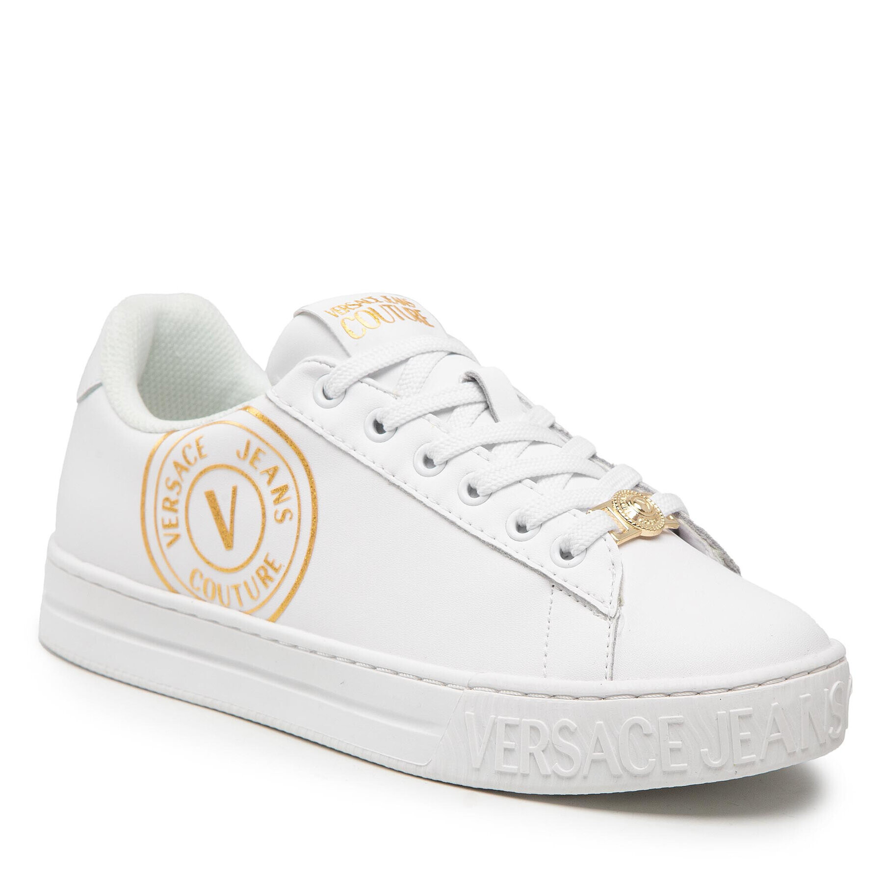 Versace Jeans Couture Sneakers 73VA3SK3 Alb - Pled.ro