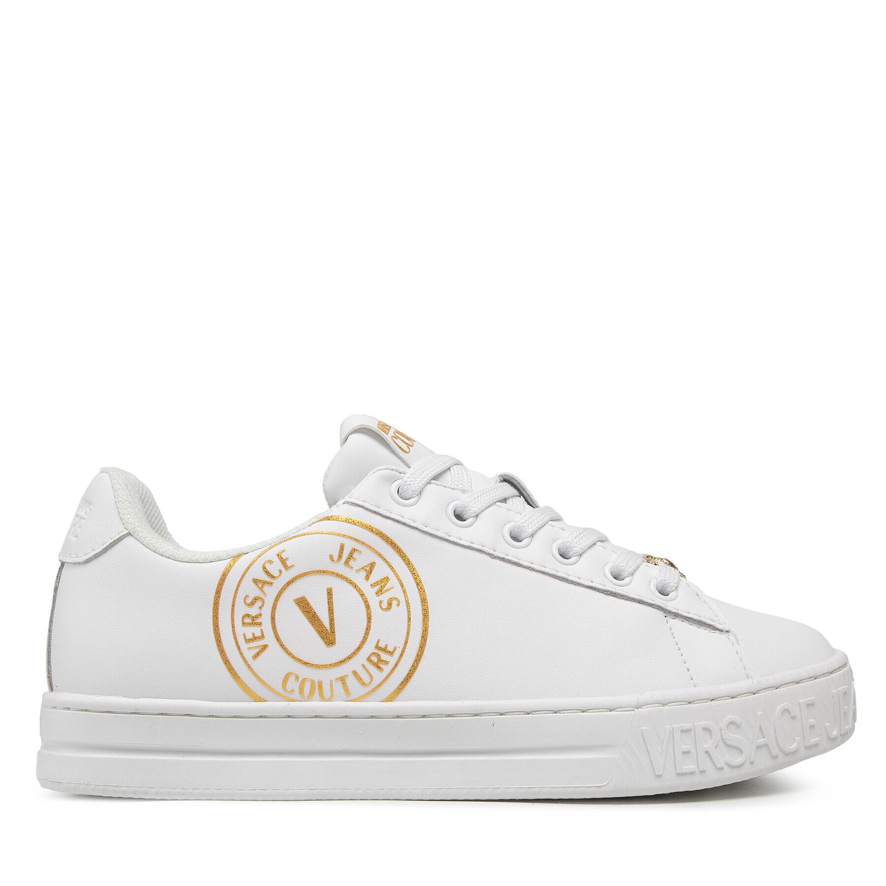 Versace Jeans Couture Sneakers 73VA3SK3 Alb - Pled.ro