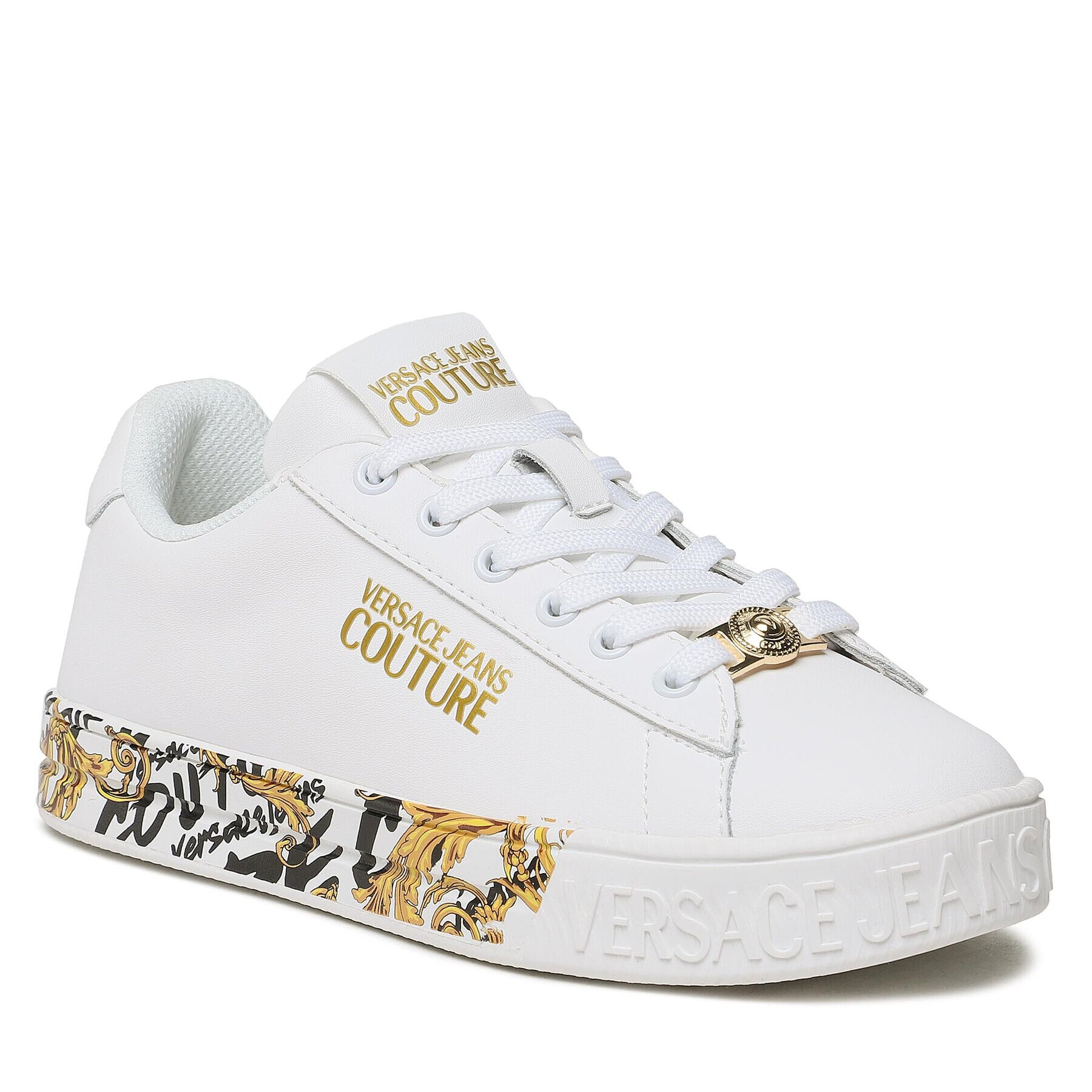 Versace Jeans Couture Sneakers 73VA3SKL Alb - Pled.ro