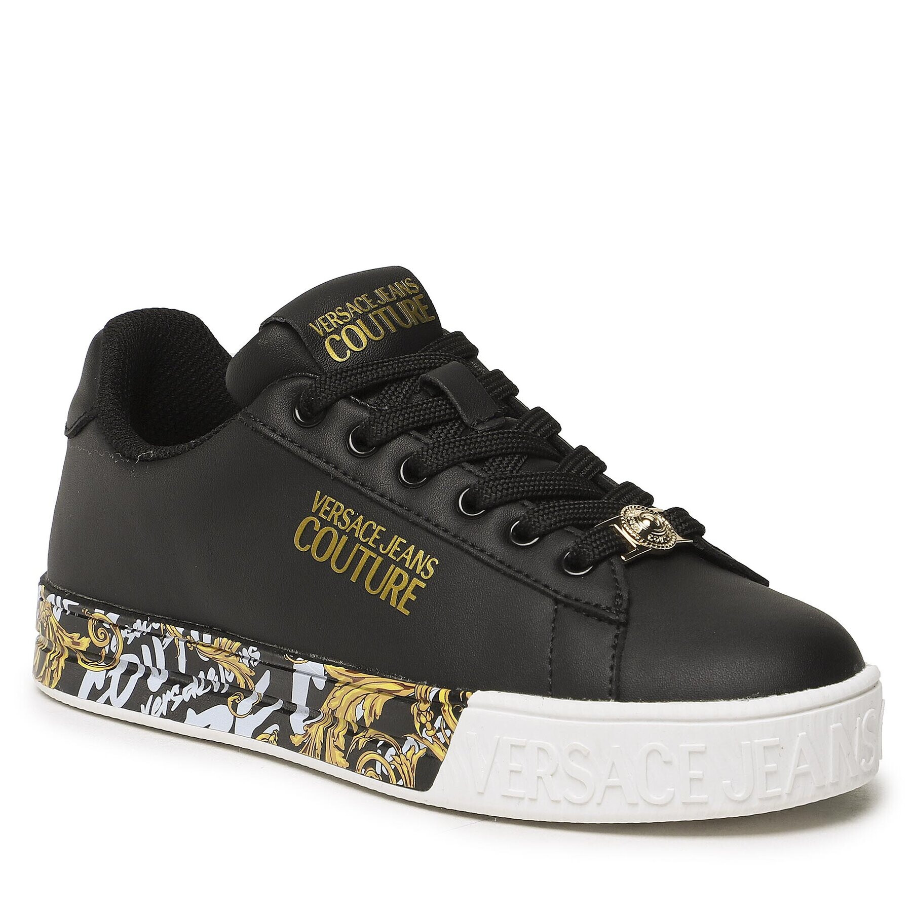 Versace Jeans Couture Sneakers 73VA3SKL Negru - Pled.ro