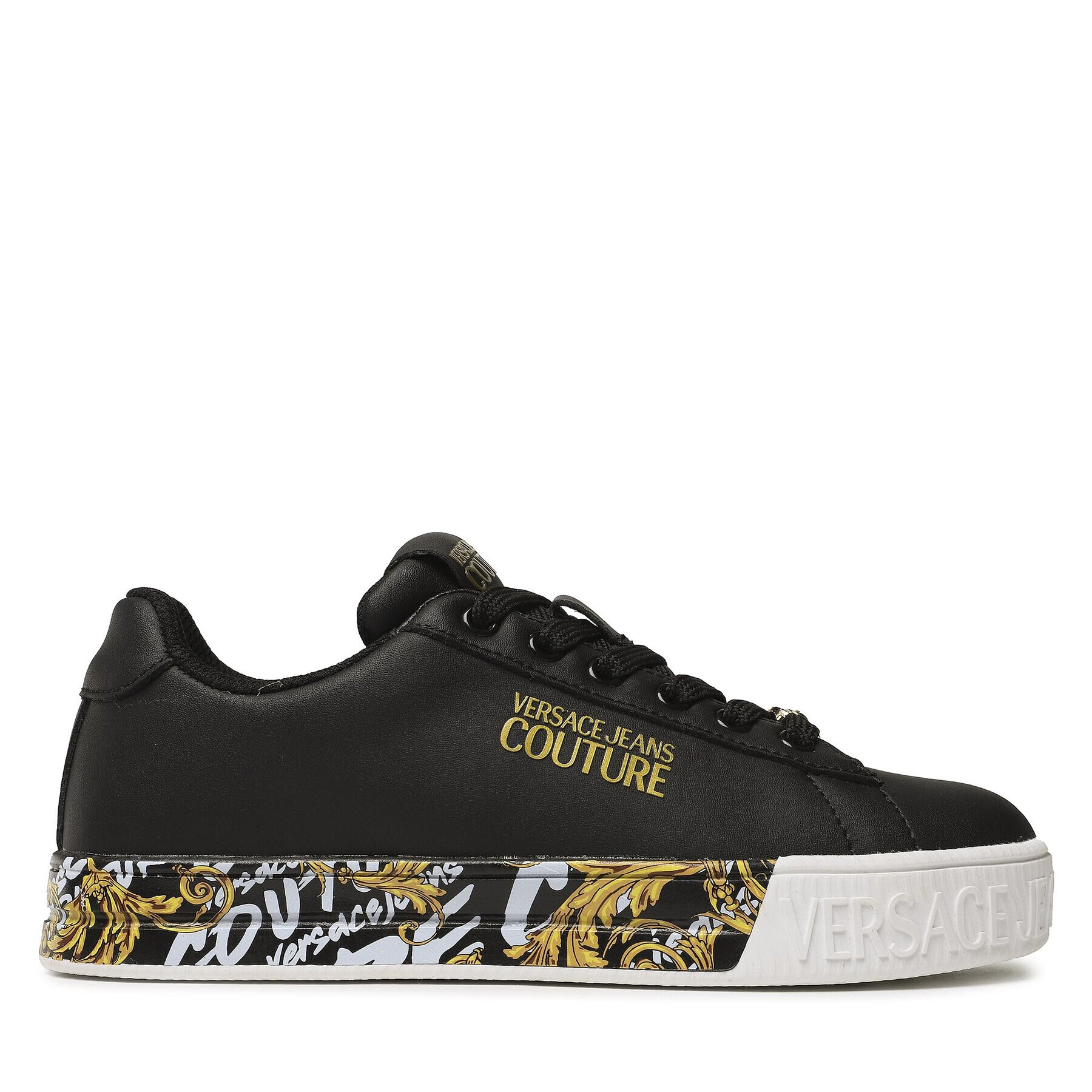 Versace Jeans Couture Sneakers 73VA3SKL Negru - Pled.ro