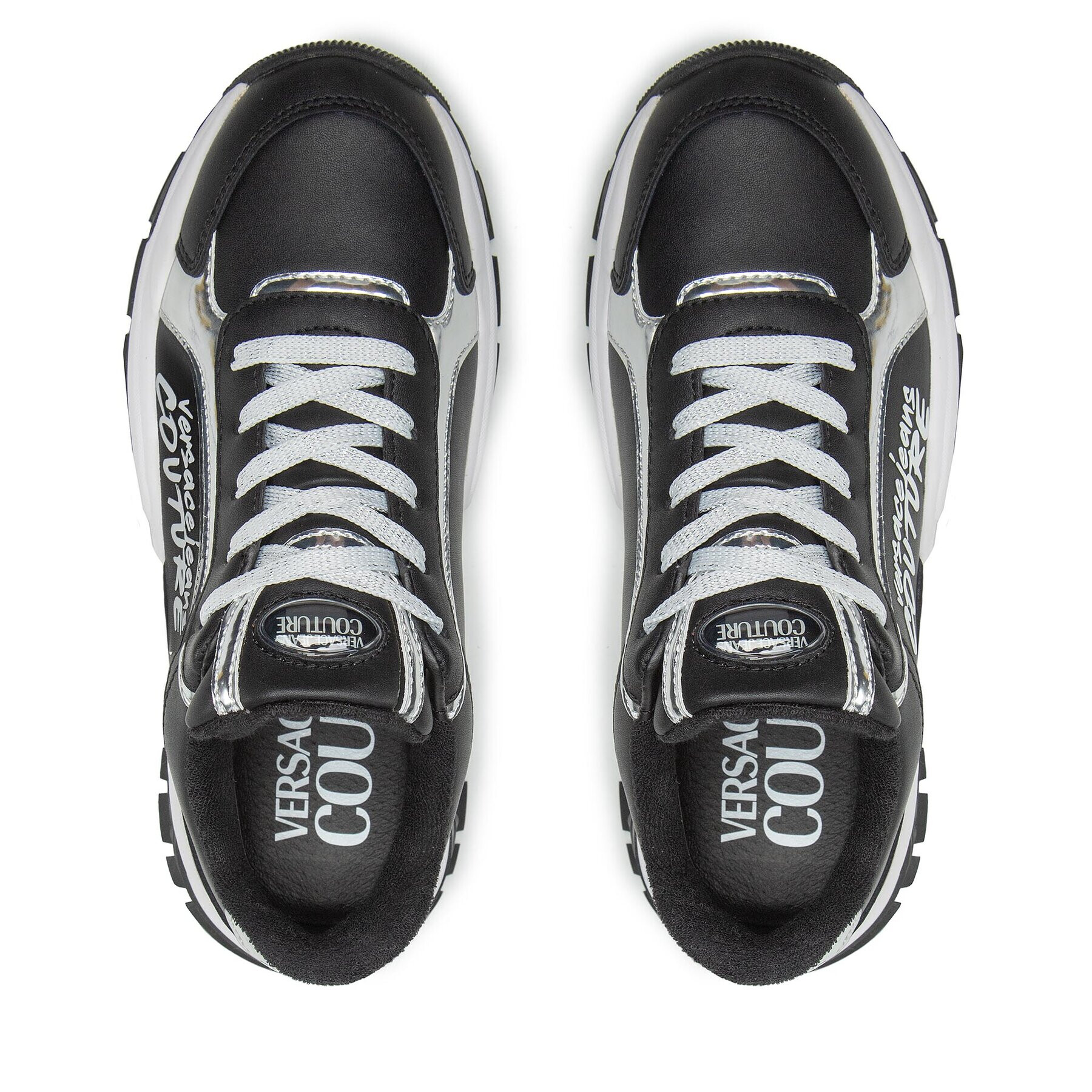 Versace Jeans Couture Sneakers 73VA3SV6 Negru - Pled.ro