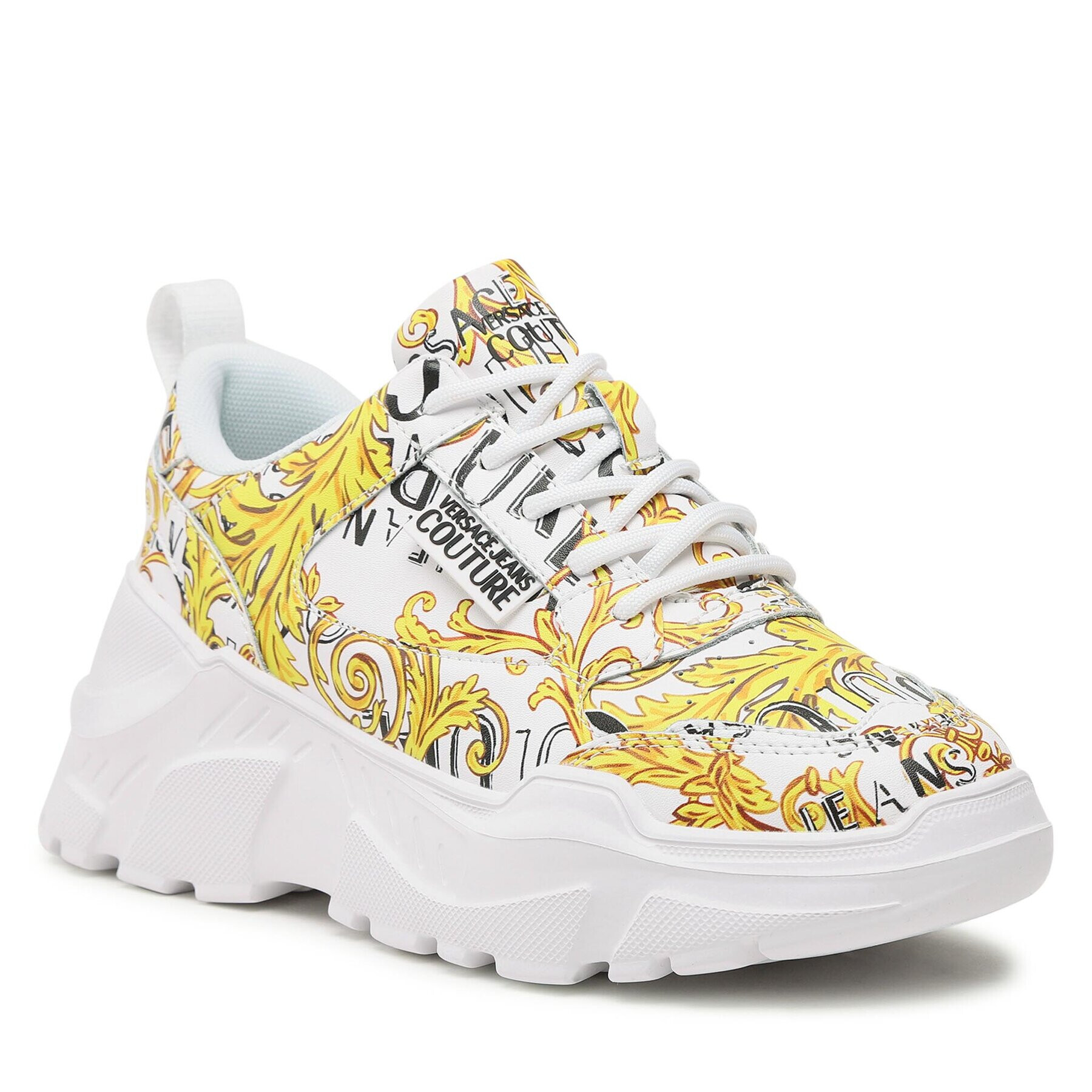 Versace Jeans Couture Sneakers 74VA3SC2 Alb - Pled.ro