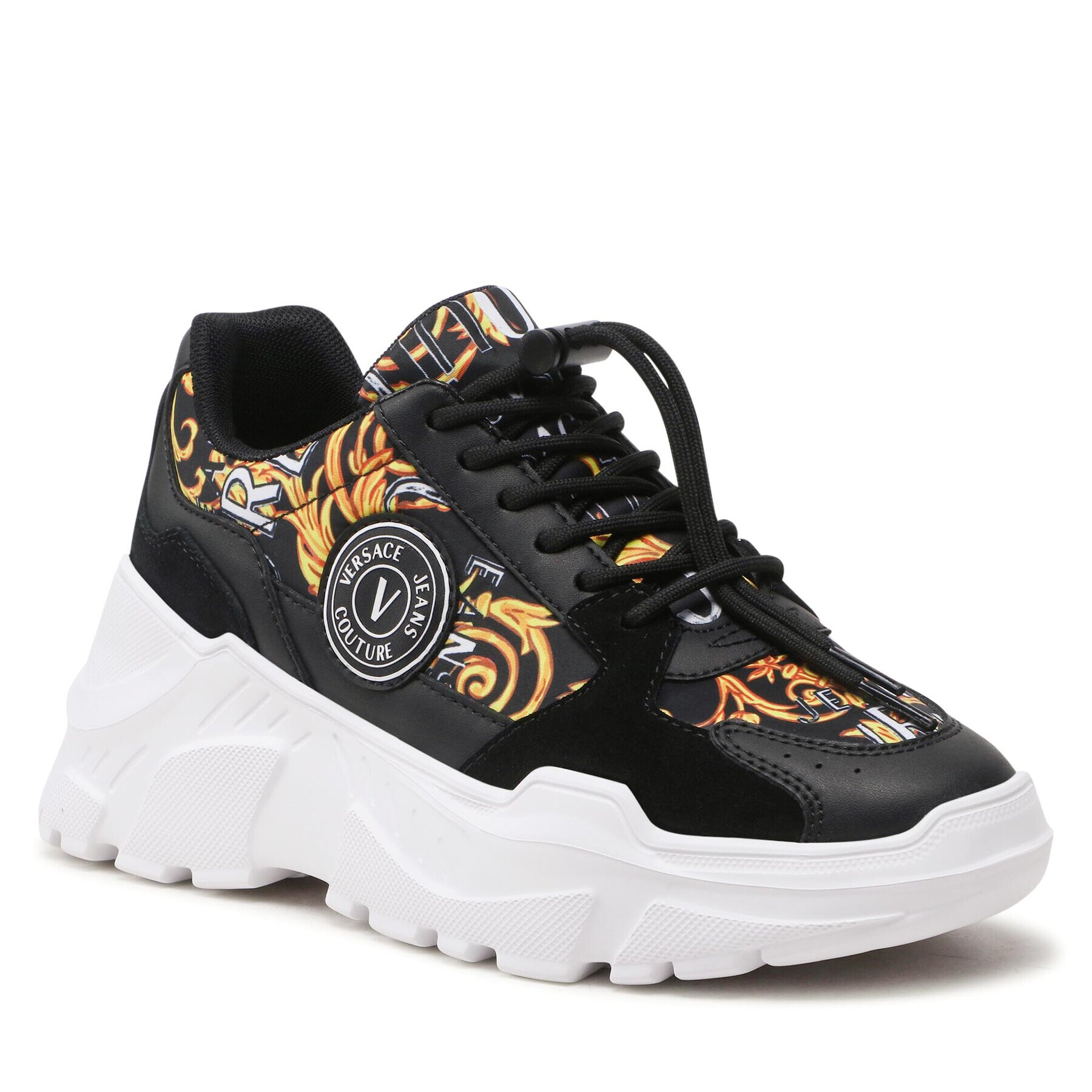 Versace Jeans Couture Sneakers 74VA3SC7 Negru - Pled.ro