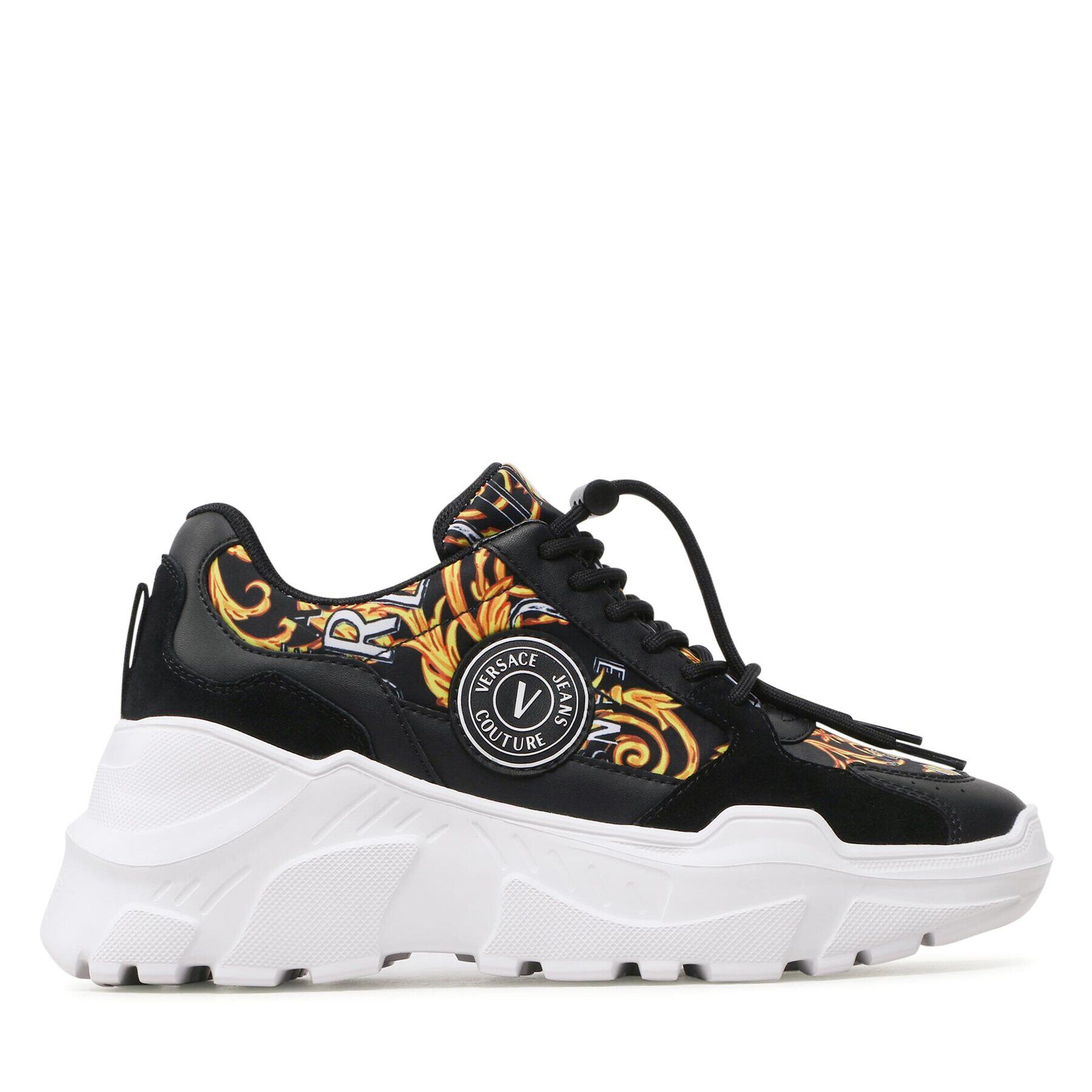 Versace Jeans Couture Sneakers 74VA3SC7 Negru - Pled.ro