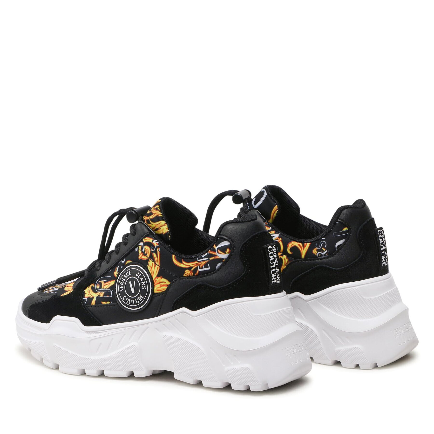 Versace Jeans Couture Sneakers 74VA3SC7 Negru - Pled.ro