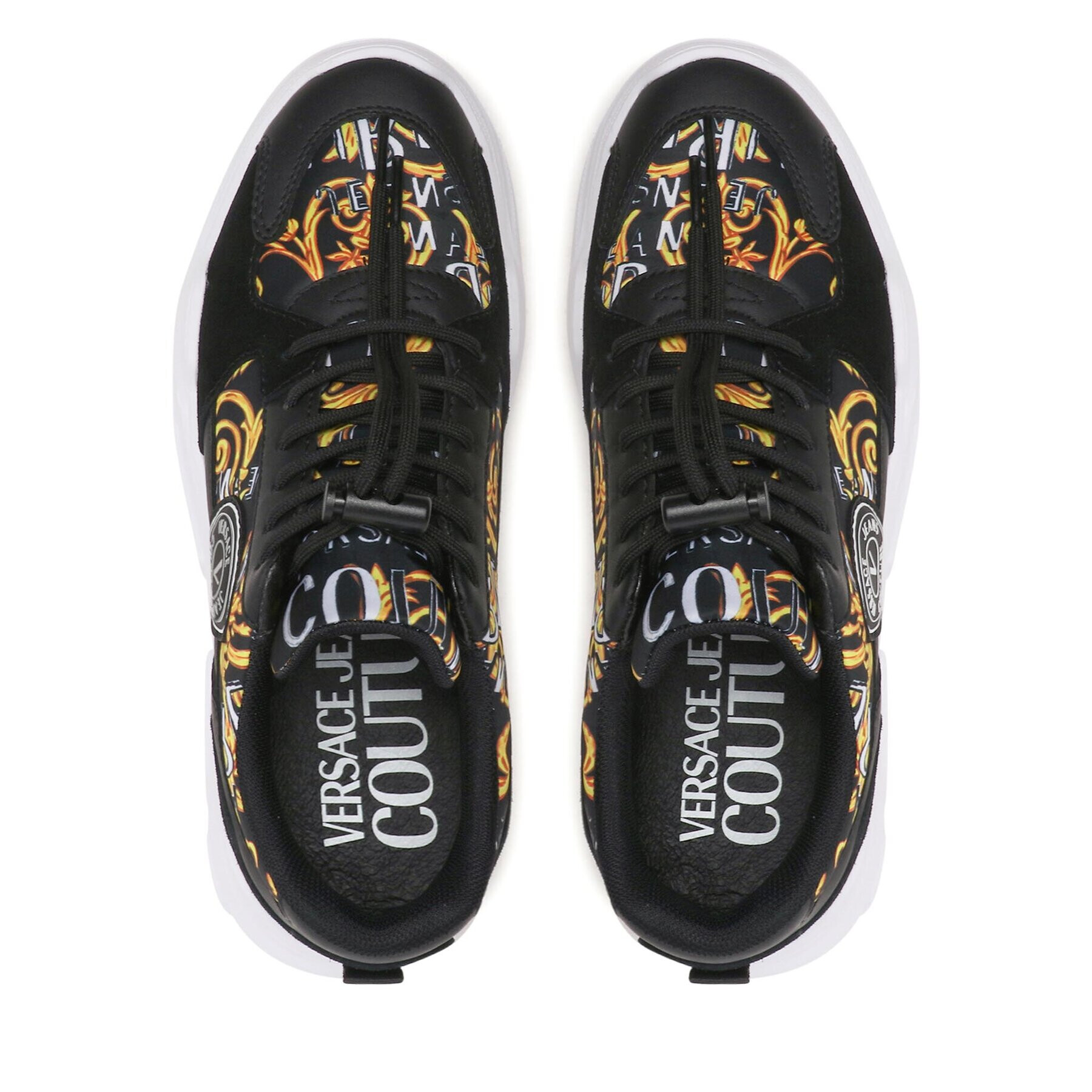 Versace Jeans Couture Sneakers 74VA3SC7 Negru - Pled.ro