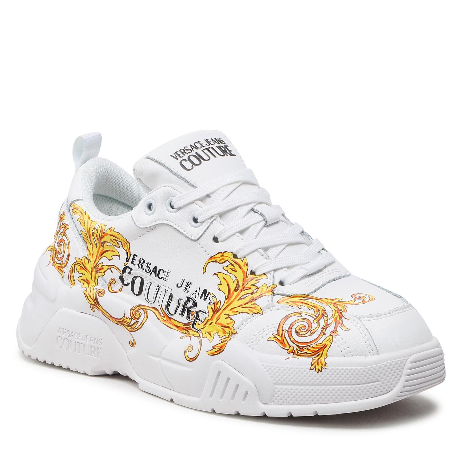 Versace Jeans Couture Sneakers 74VA3SF4 Alb - Pled.ro