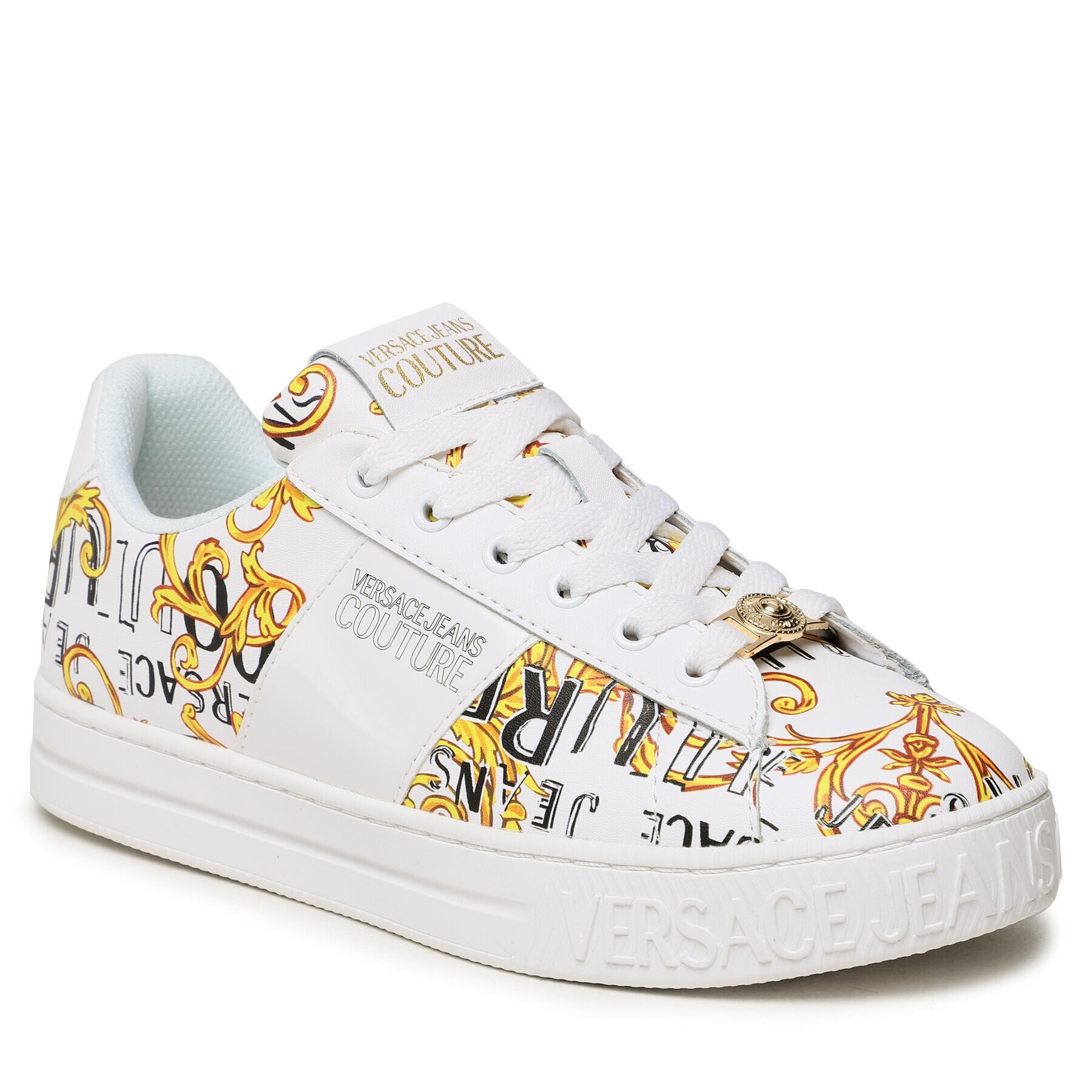 Versace Jeans Couture Sneakers 74VA3SKA Alb - Pled.ro