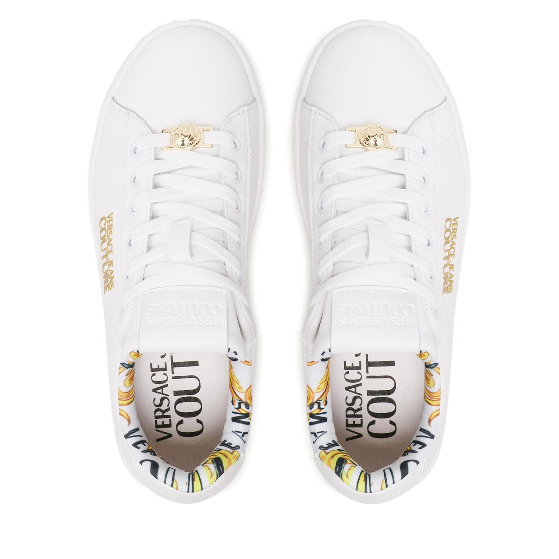 Versace Jeans Couture Sneakers 74VA3SKL Alb - Pled.ro