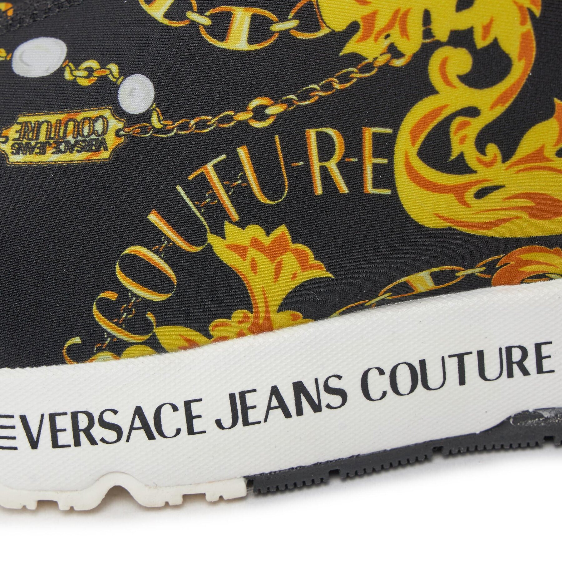 Versace Jeans Couture Sneakers 75VA3SA4 Negru - Pled.ro