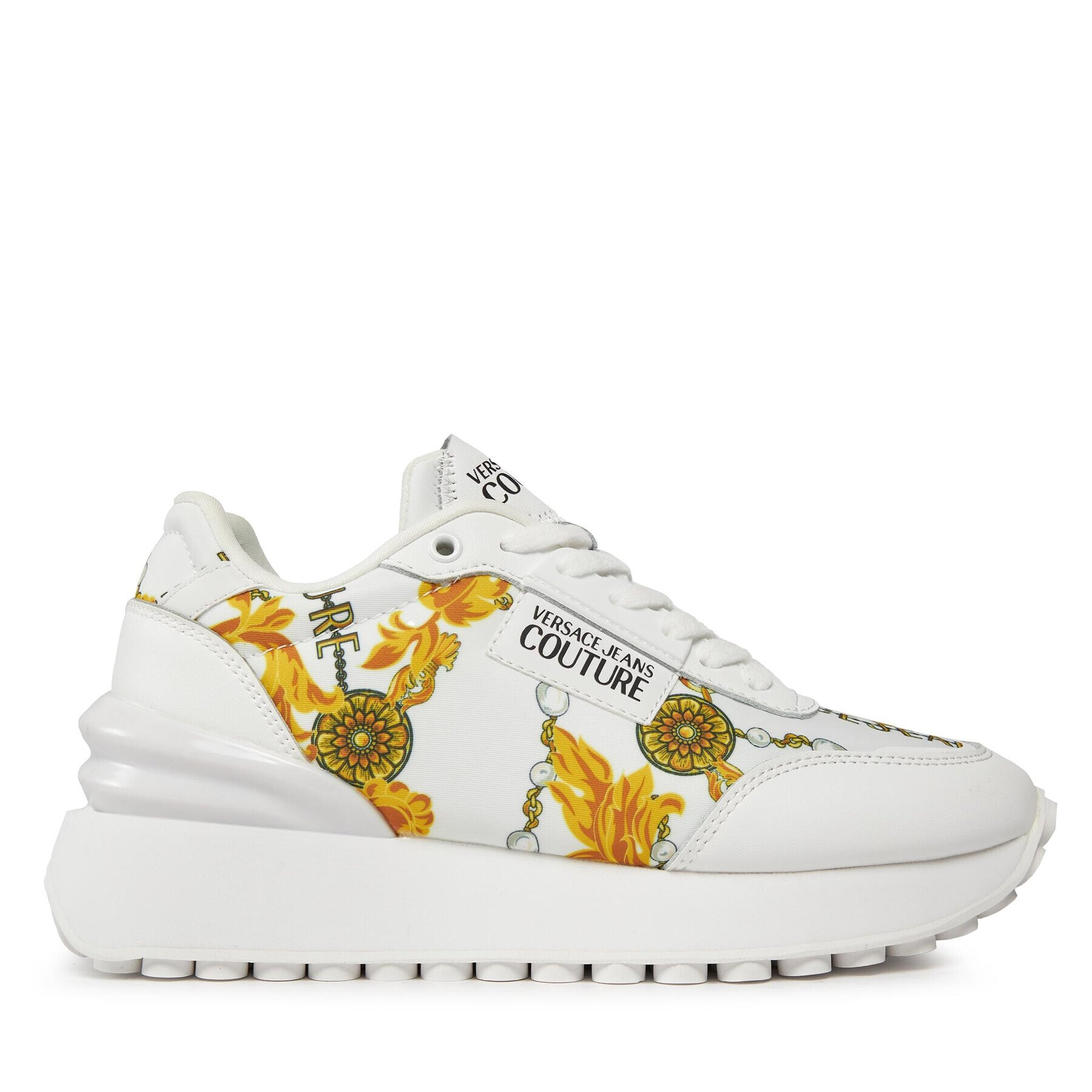 Versace Jeans Couture Sneakers 75VA3SH2 Alb - Pled.ro