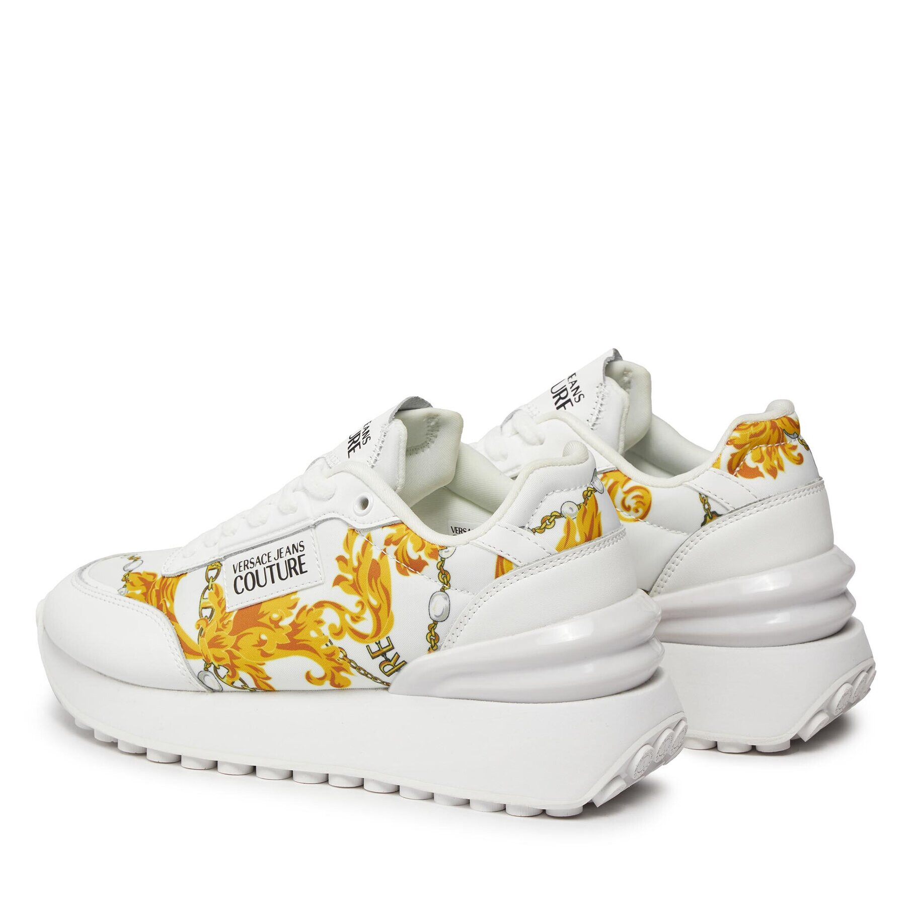 Versace Jeans Couture Sneakers 75VA3SH2 Alb - Pled.ro