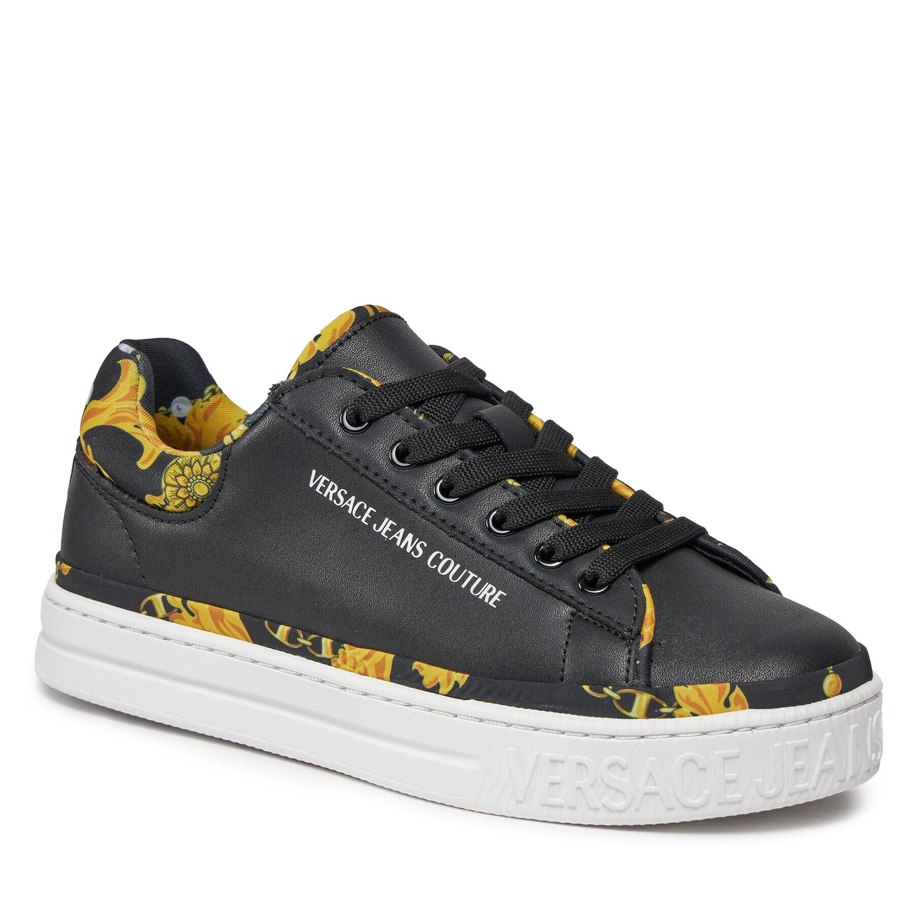 Versace Jeans Couture Sneakers 75VA3SK5 Negru - Pled.ro