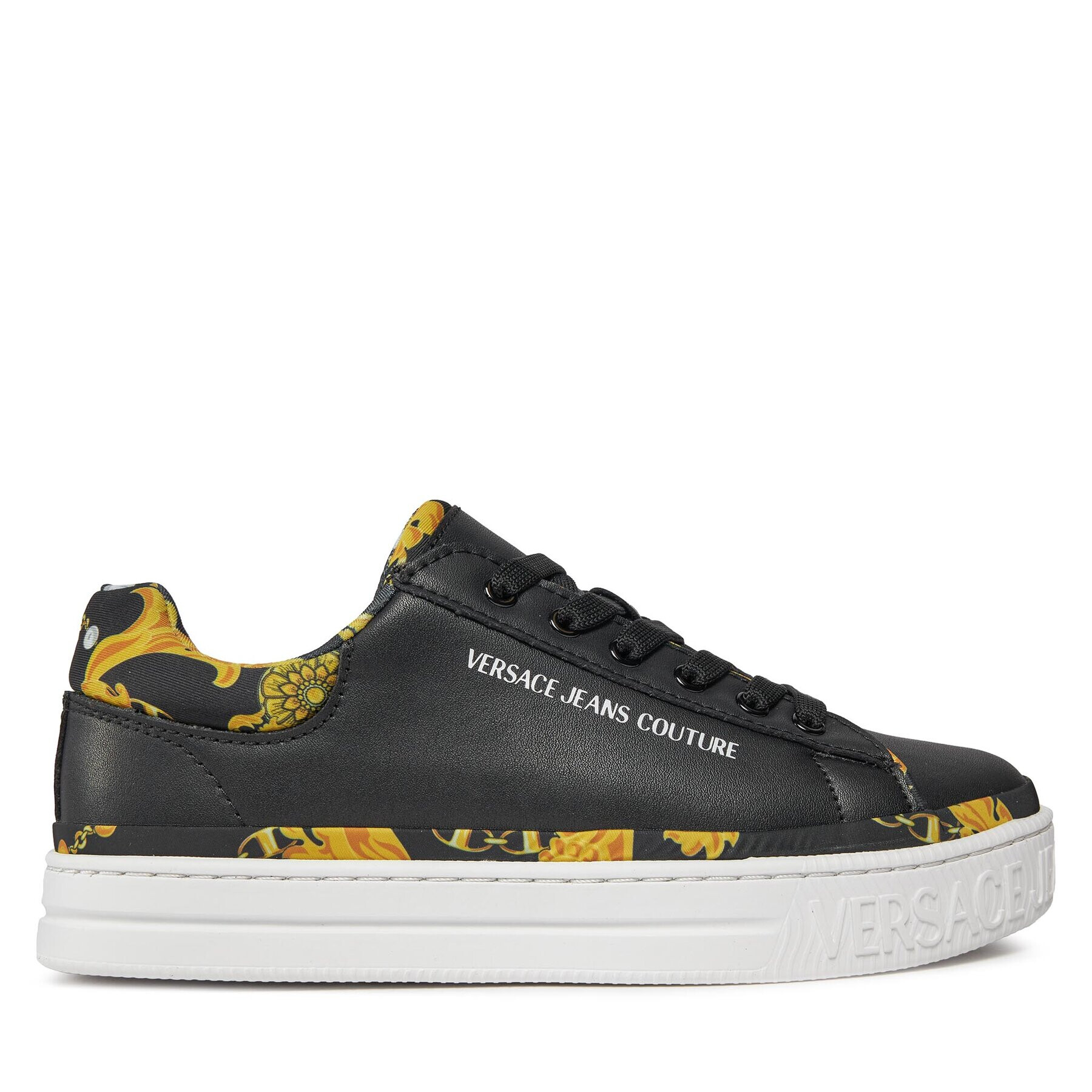 Versace Jeans Couture Sneakers 75VA3SK5 Negru - Pled.ro