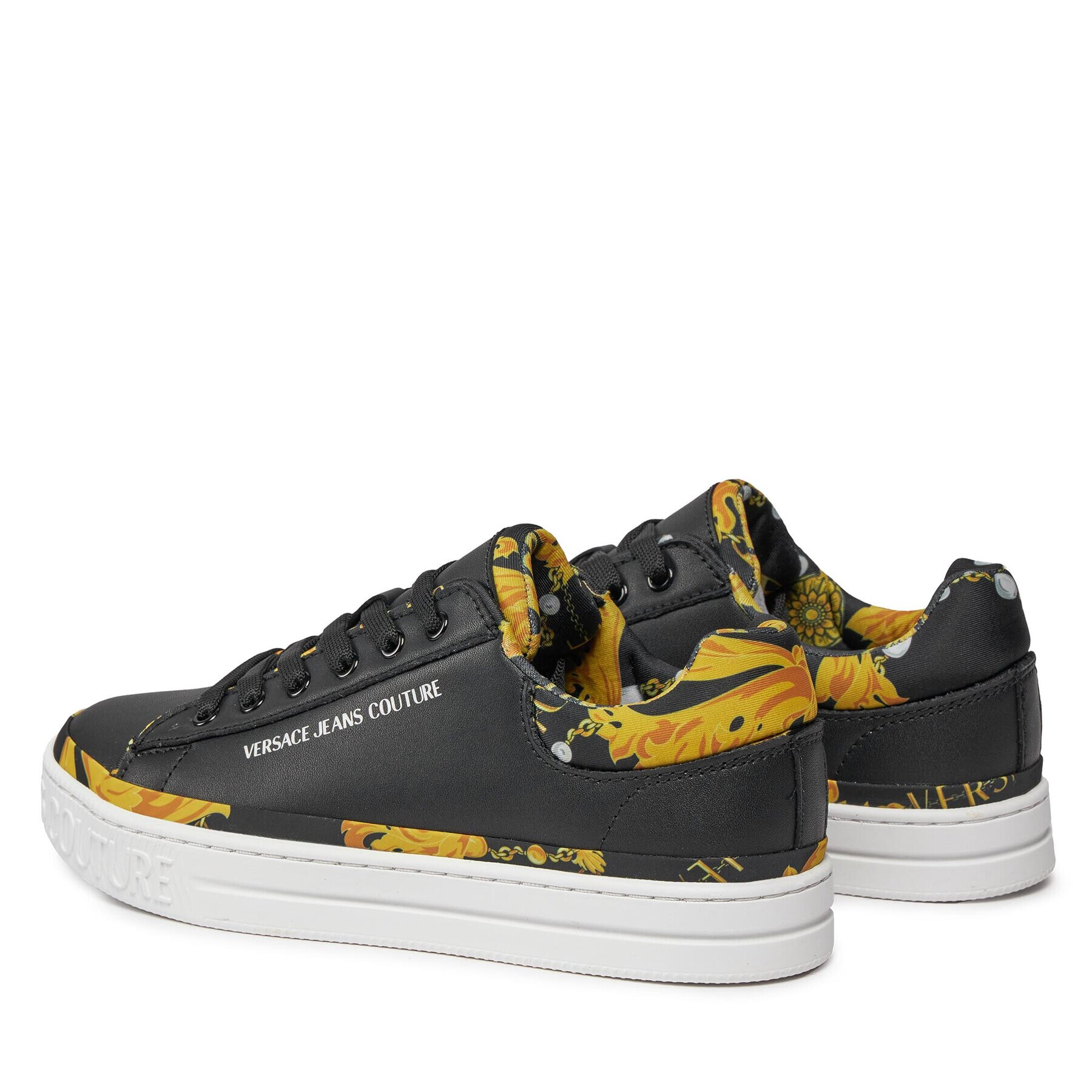 Versace Jeans Couture Sneakers 75VA3SK5 Negru - Pled.ro