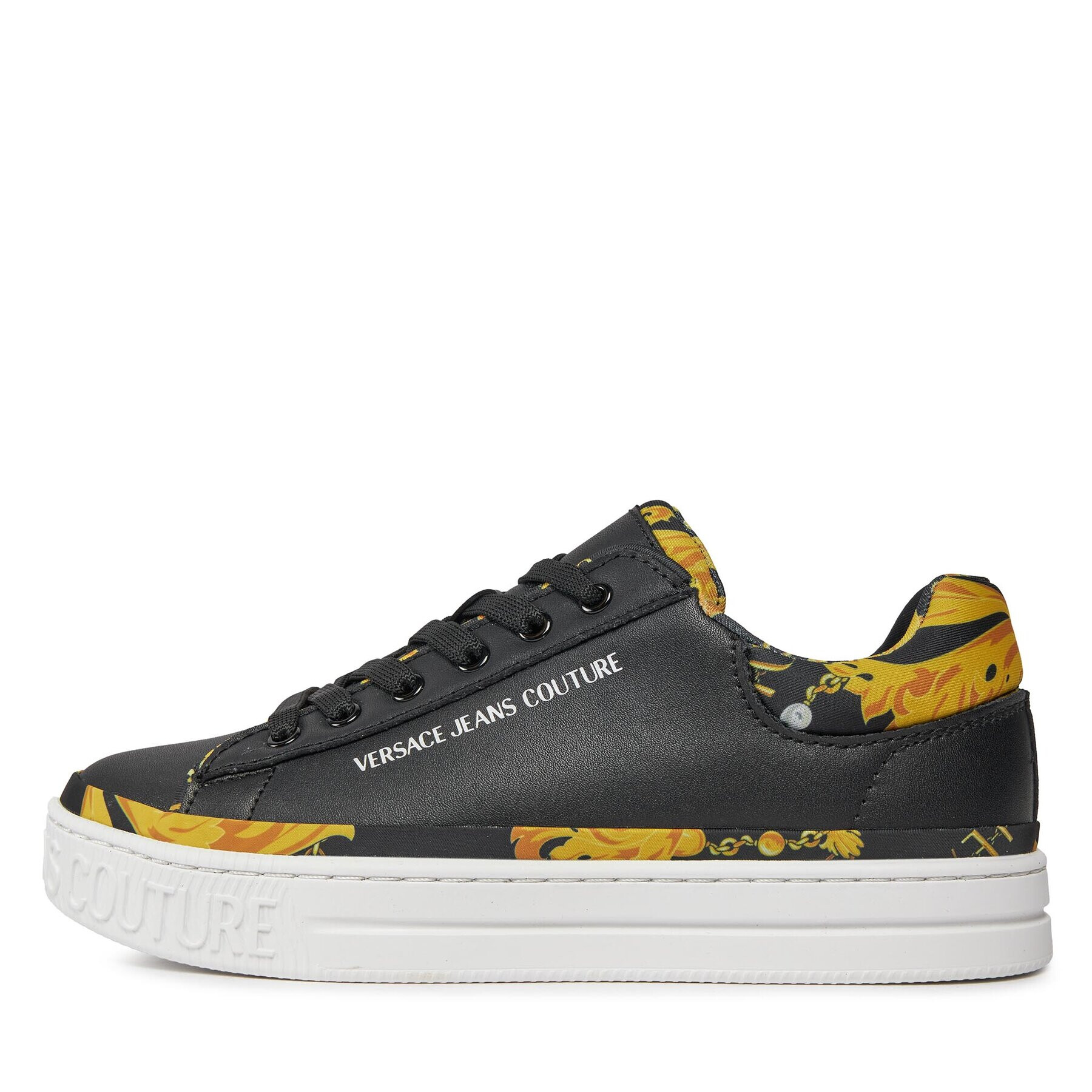 Versace Jeans Couture Sneakers 75VA3SK5 Negru - Pled.ro