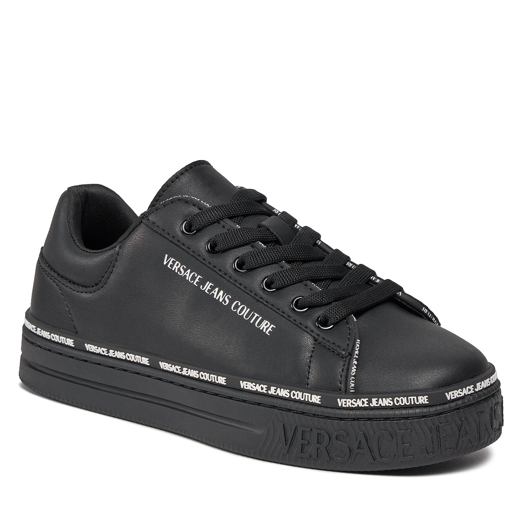 Versace Jeans Couture Sneakers 75VA3SK5 Negru - Pled.ro