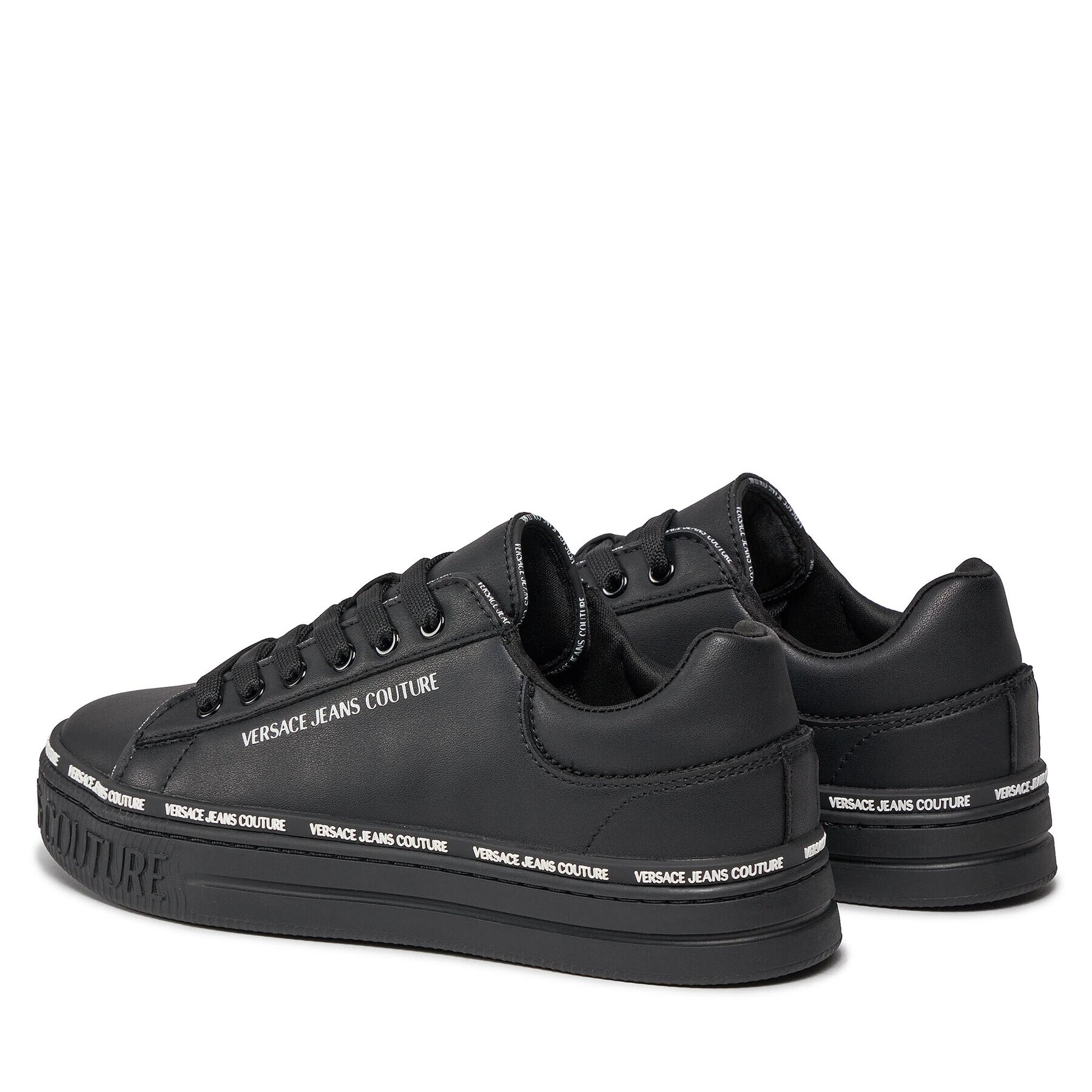 Versace Jeans Couture Sneakers 75VA3SK5 Negru - Pled.ro