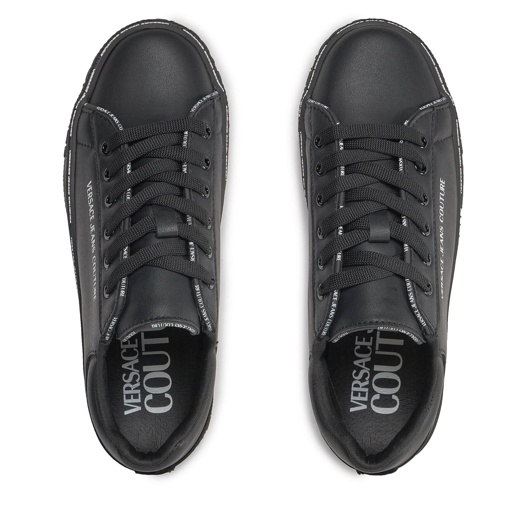 Versace Jeans Couture Sneakers 75VA3SK5 Negru - Pled.ro