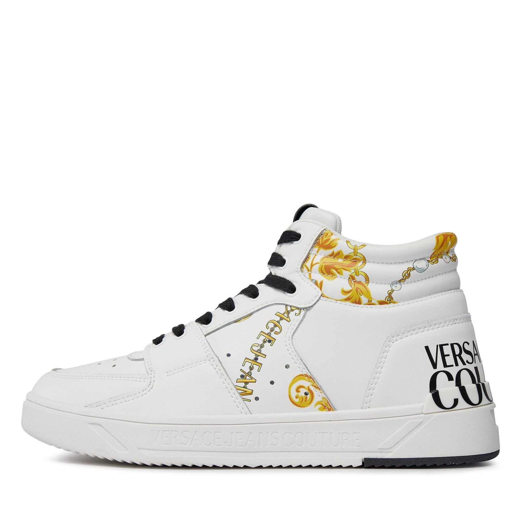 Versace Jeans Couture Sneakers 75YA3SJ7 Alb - Pled.ro