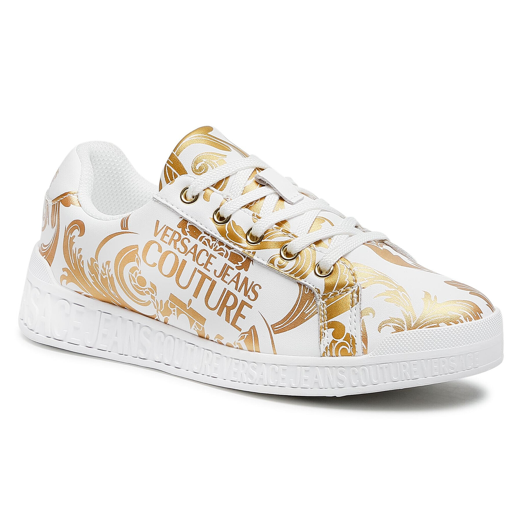 Versace Jeans Couture Sneakers E0VWASP7 Alb - Pled.ro