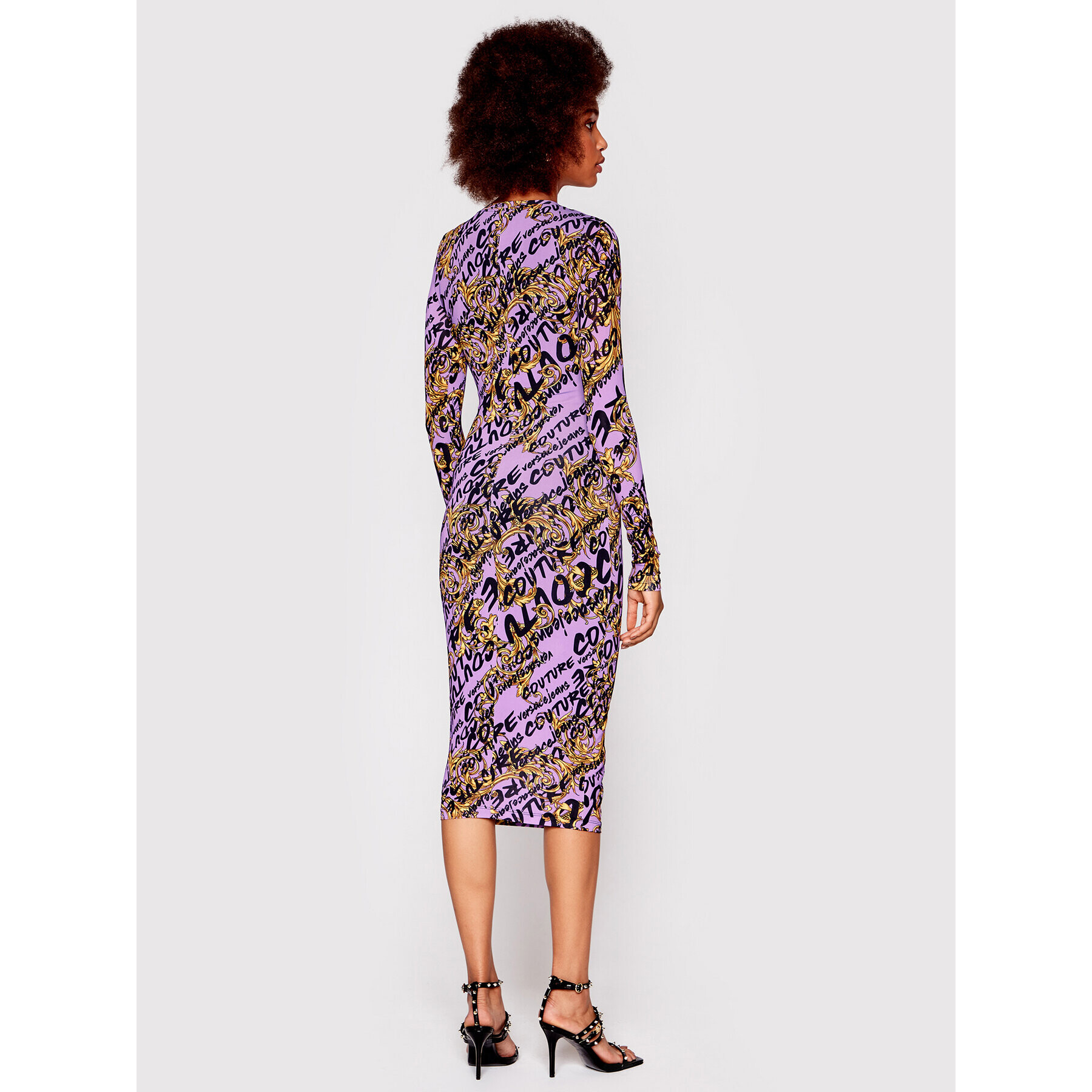 Versace Jeans Couture Versace Jeans Rochie de zi Brush 73HAO920 Violet Regular Fit - Pled.ro