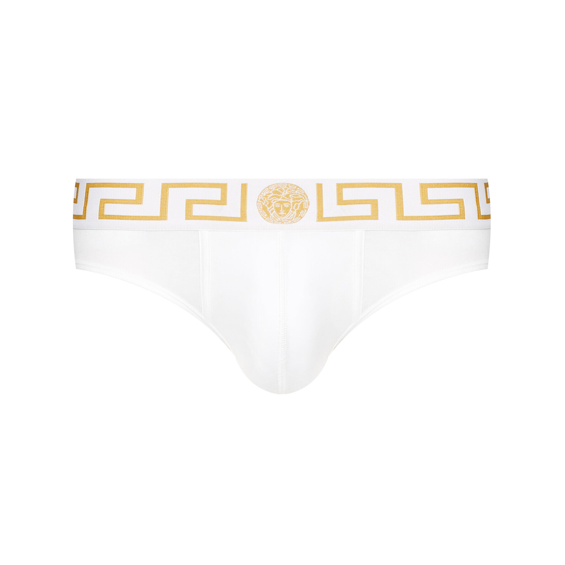 Versace Set 2 perechi de slipuri Greca AU10180 Alb - Pled.ro