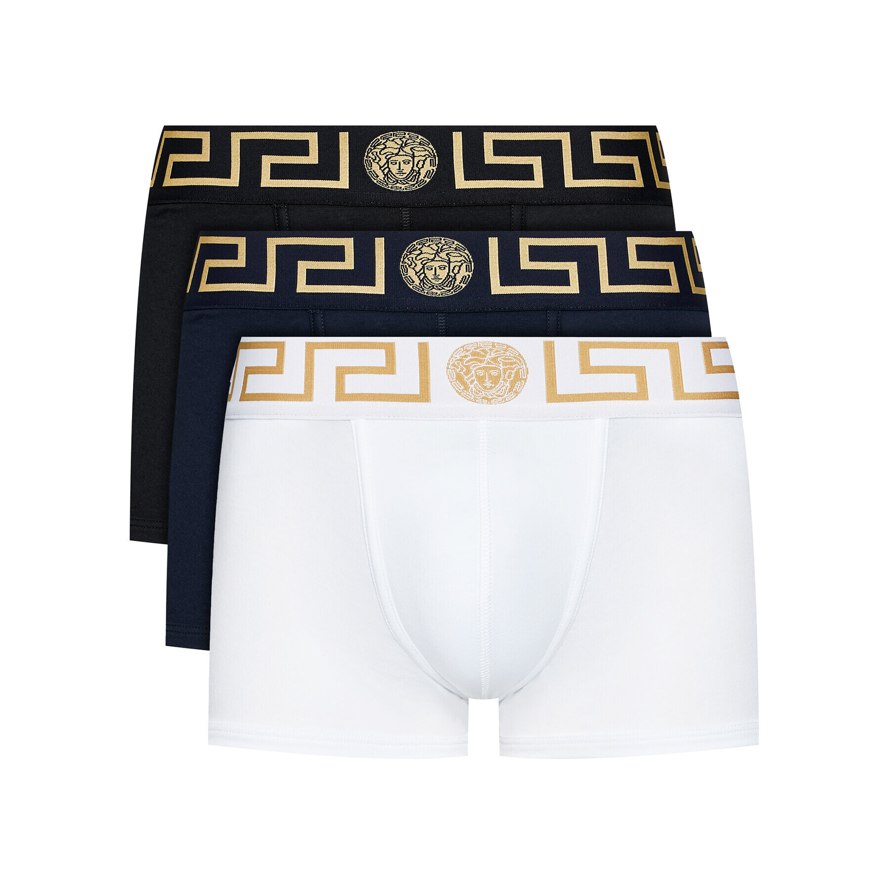 Versace Set 3 perechi de boxeri Greca AU10326 Colorat - Pled.ro